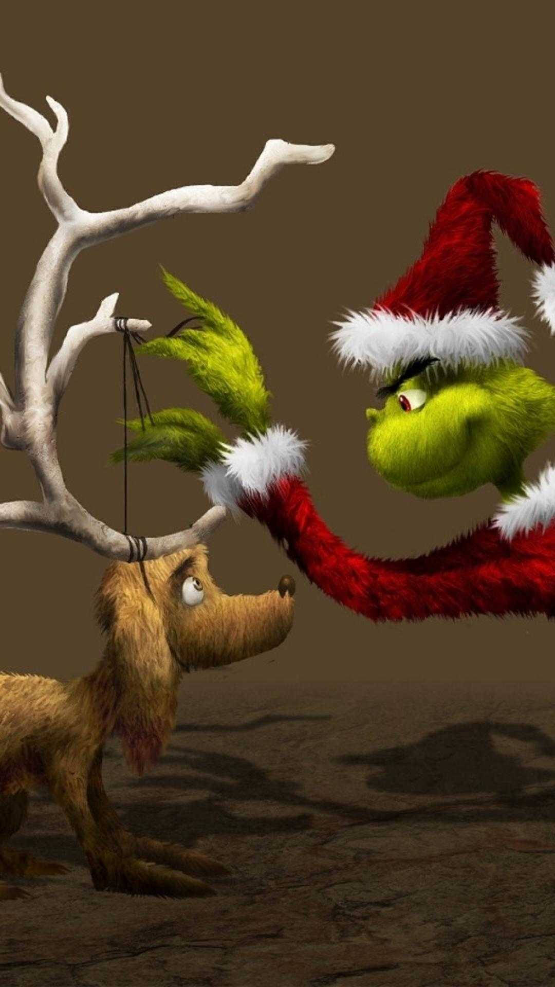 1080x1920 Download The Grinch Helping Puppy Wallpaper, Phone