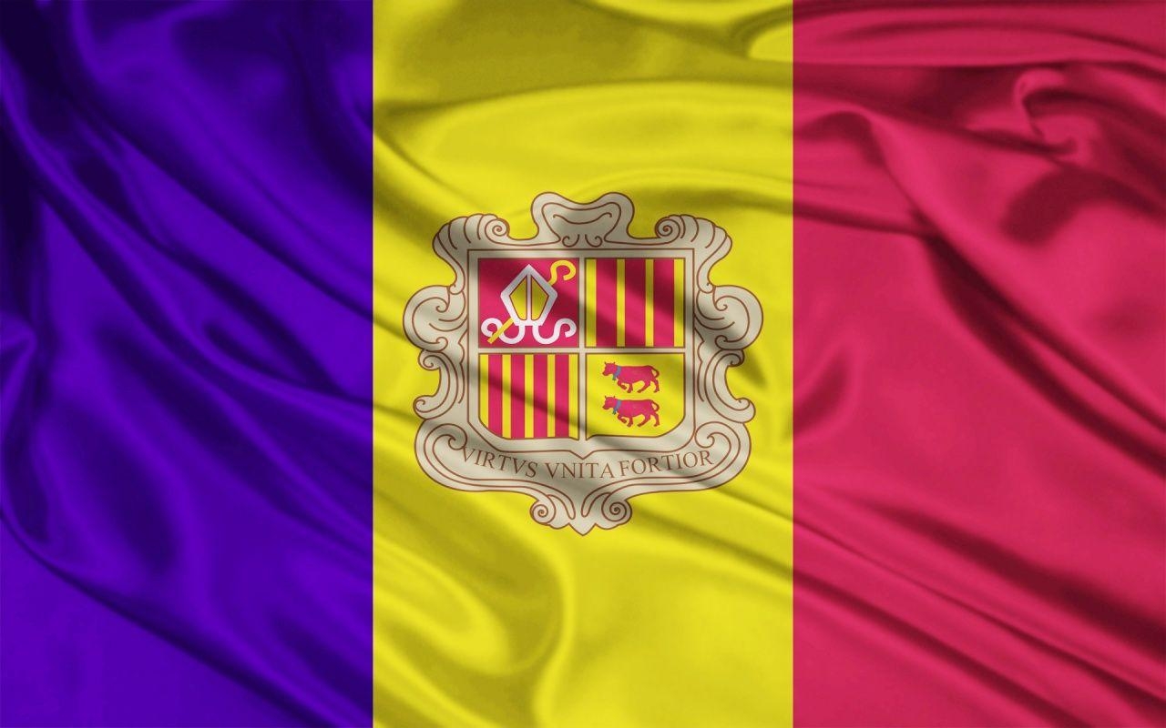 1280x800 HD Andorra Flag Wallpaper, Desktop