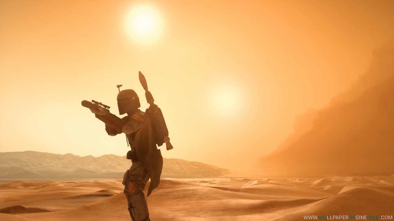 1370x770 Star Wars Battlefront Boba Fett Dune Sea Wallpaper Engine. FREE, Desktop