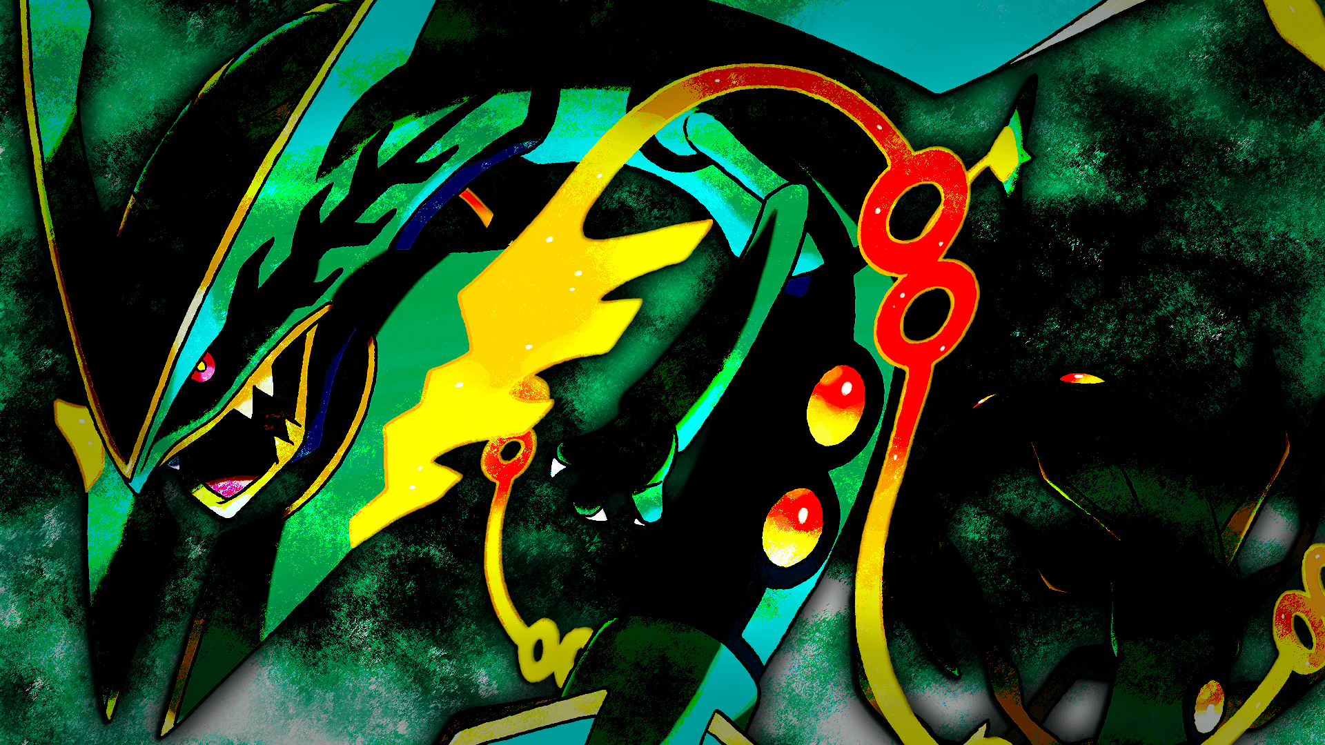 1920x1080 Mega Rayquaza HD Wallpaper, Desktop