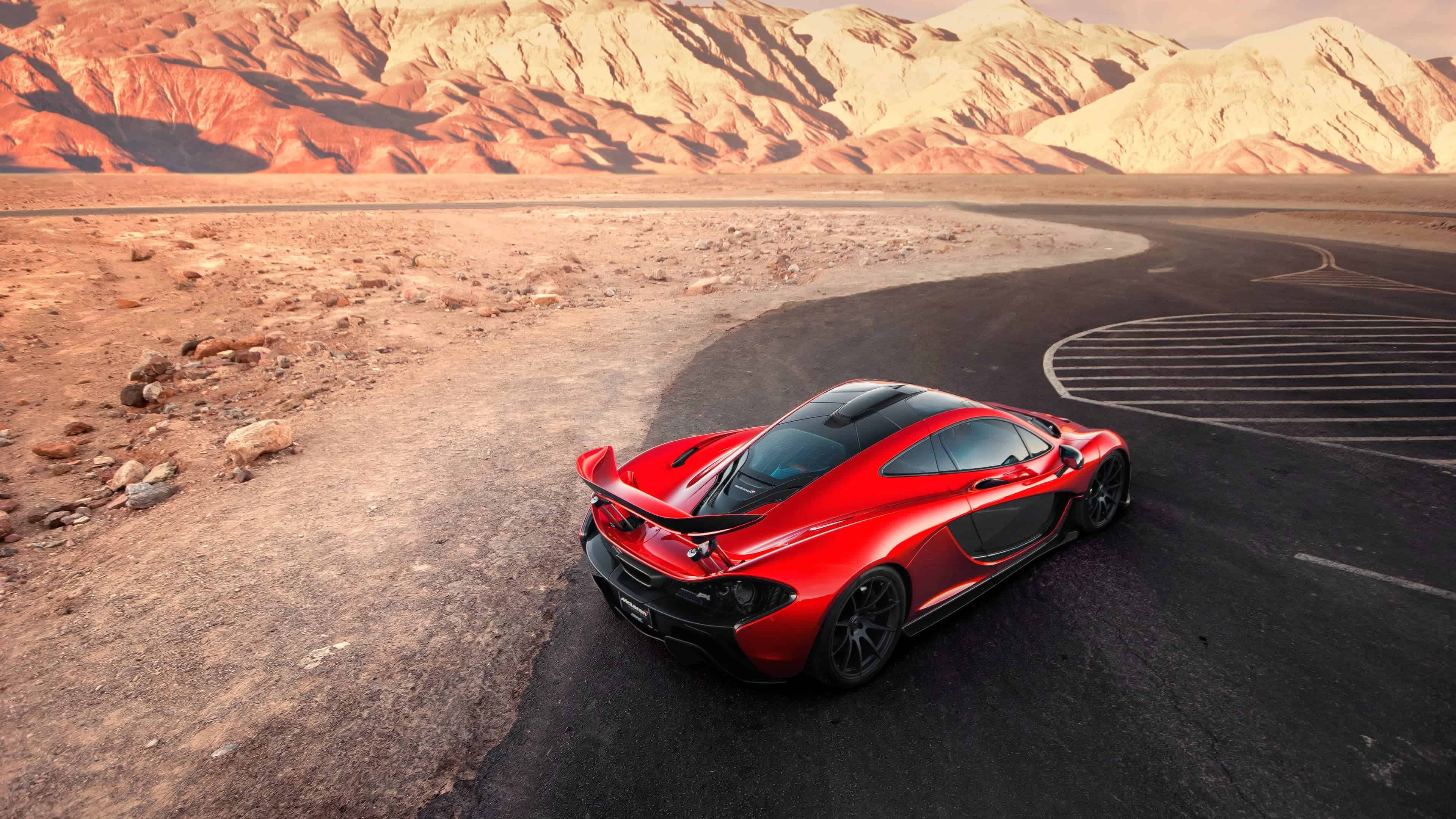 3840x2160 Mclaren P1 Red UHD 4K Wallpaper, Desktop