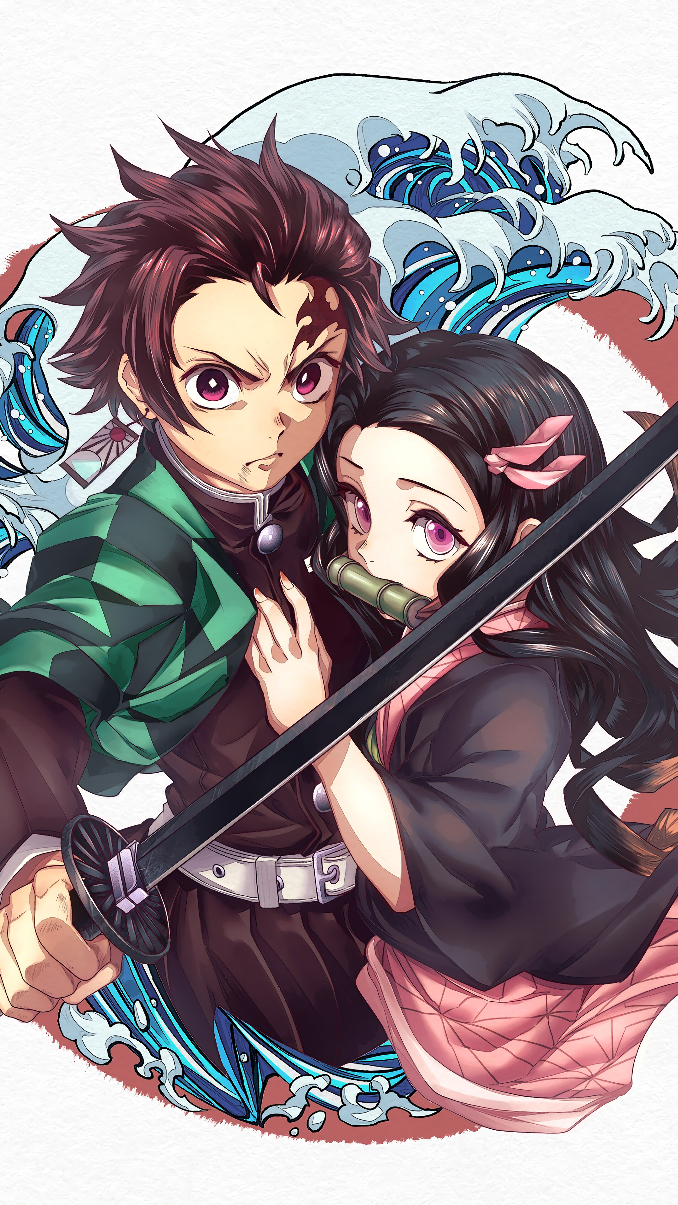 2160x3840 Tanjiro, Nezuko, Kimetsu no Yaiba, 4K phone HD Wallpaper, Image, Background, Photo and Picture. Mocah HD Wallpaper, Phone