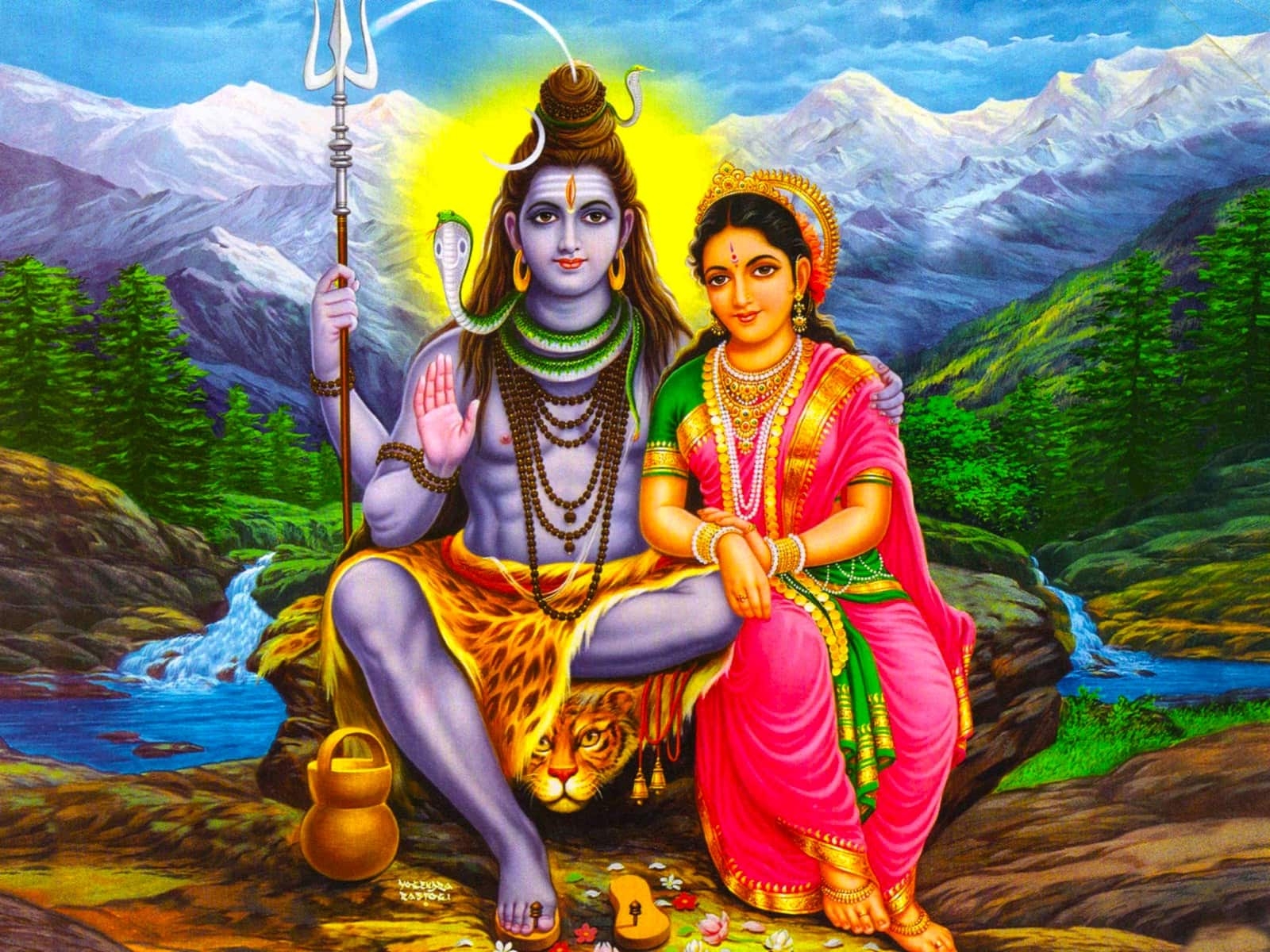 1600x1200 Lord Shiva Parvati Image, Desktop