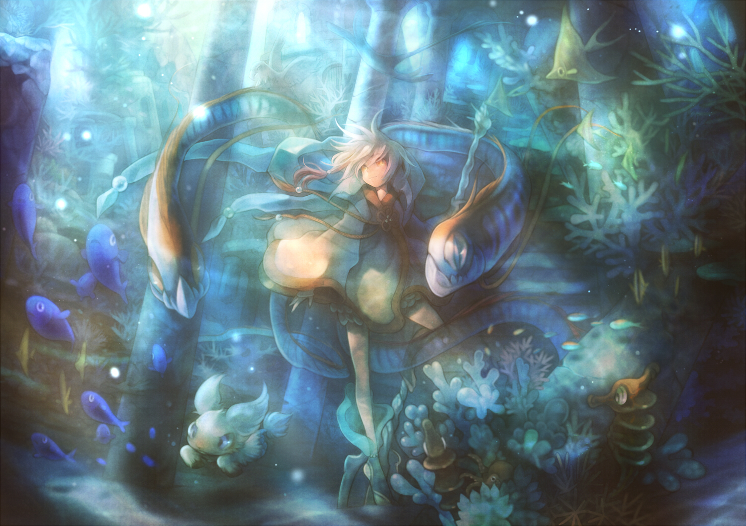 1500x1060 Anime Underwater HD Wallpaper and Background, Desktop