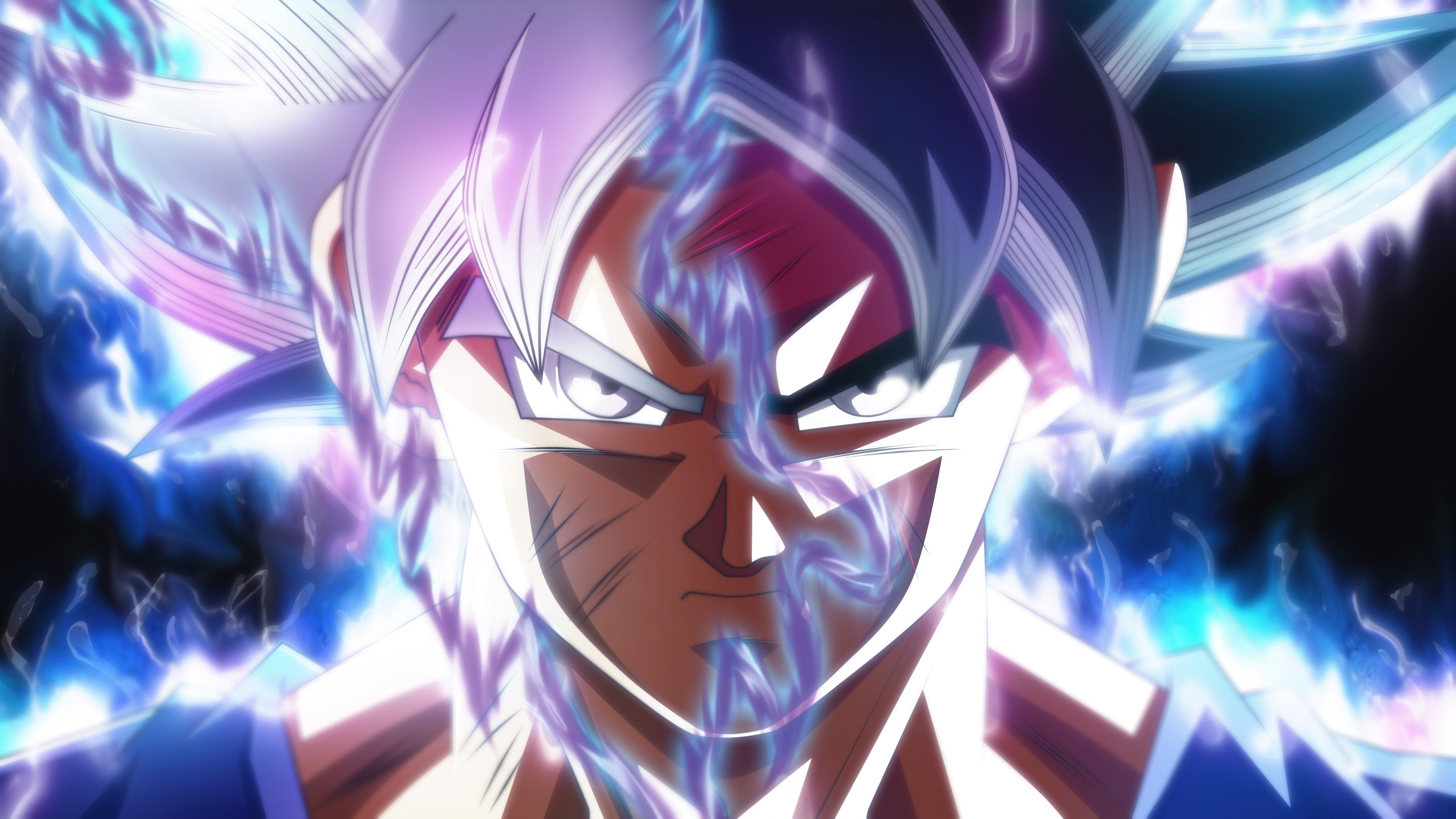 3840x2160 #ultra instict, #Dragon Ball, #Son Goku, #Mastered ultra, Desktop