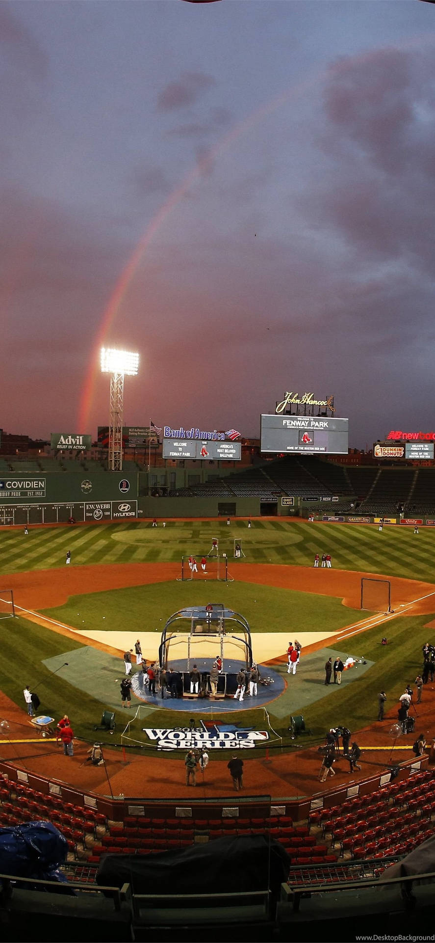 890x1920 Download Red Sox Baseball Field Wallpaper, Phone