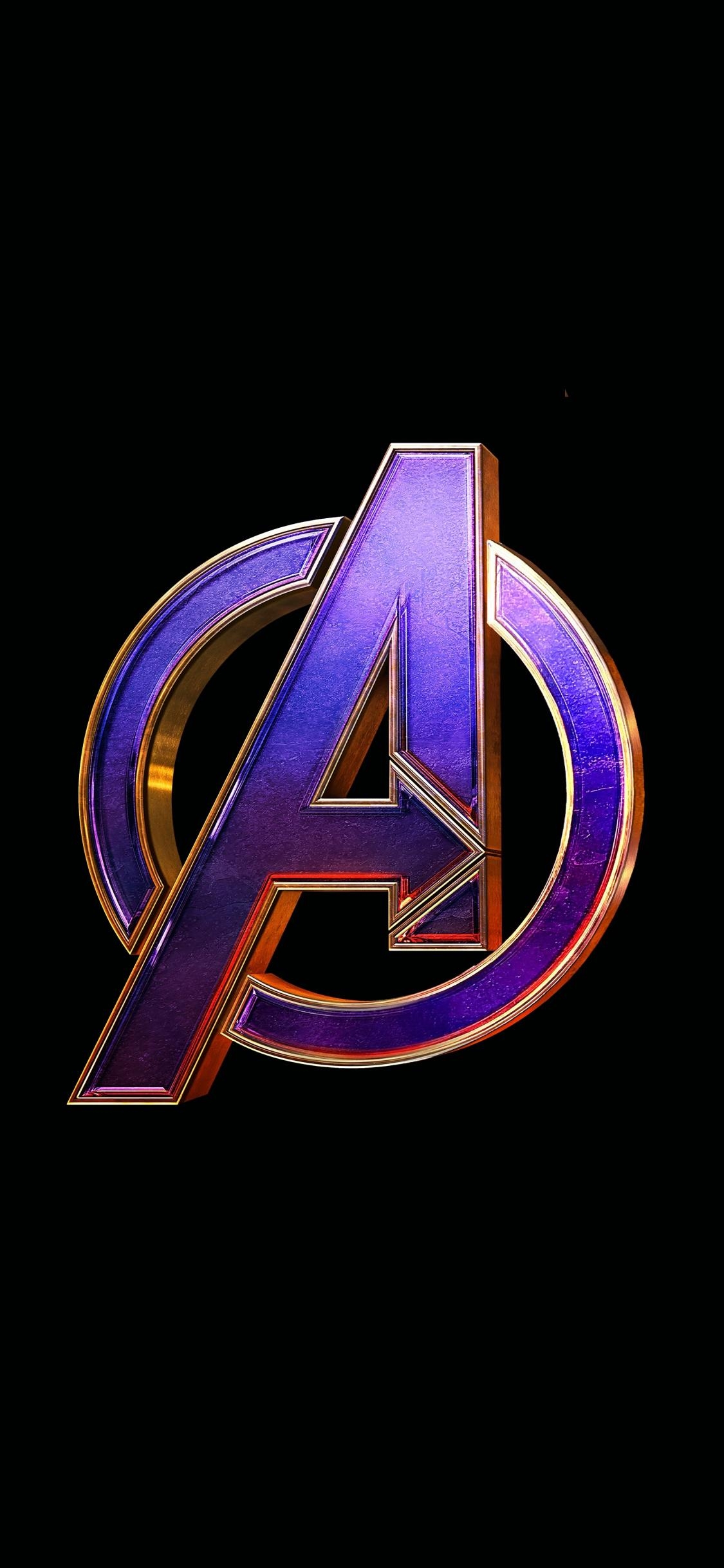 1130x2440 Download  wallpaper avengers: endgame, movie, logo, Phone