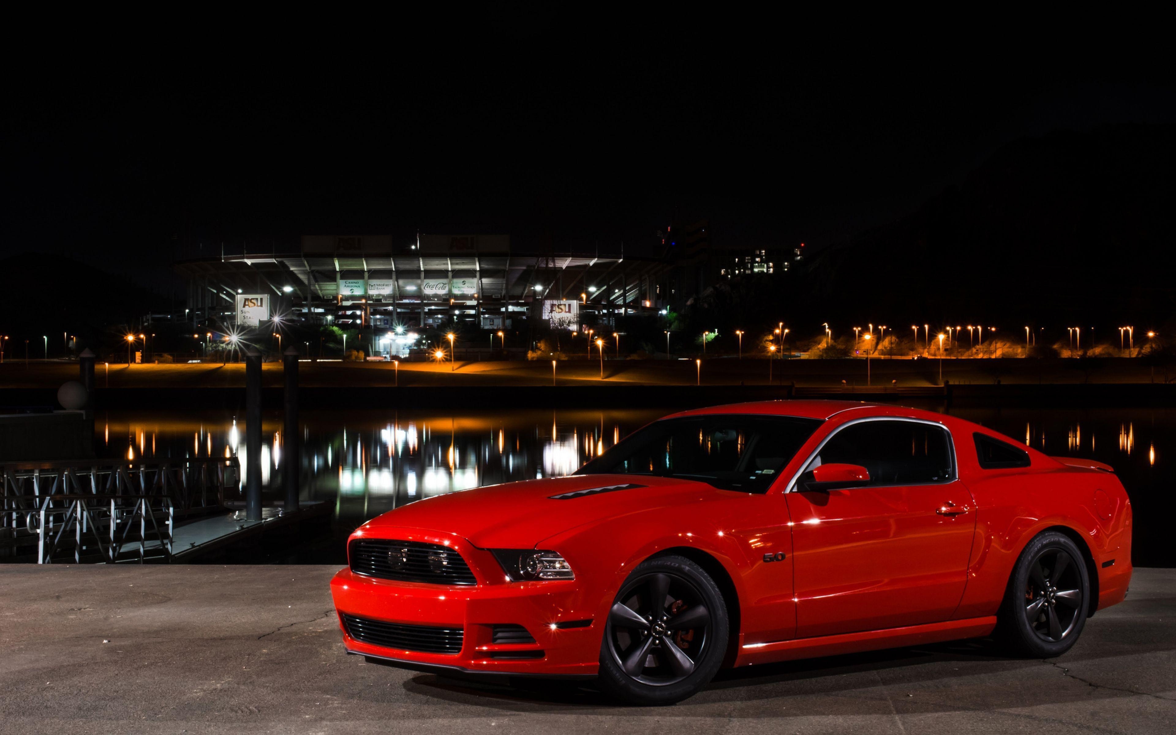 3840x2400 Red Ford Mustang Wallpaper, HD Quality Red Ford Mustang, Desktop