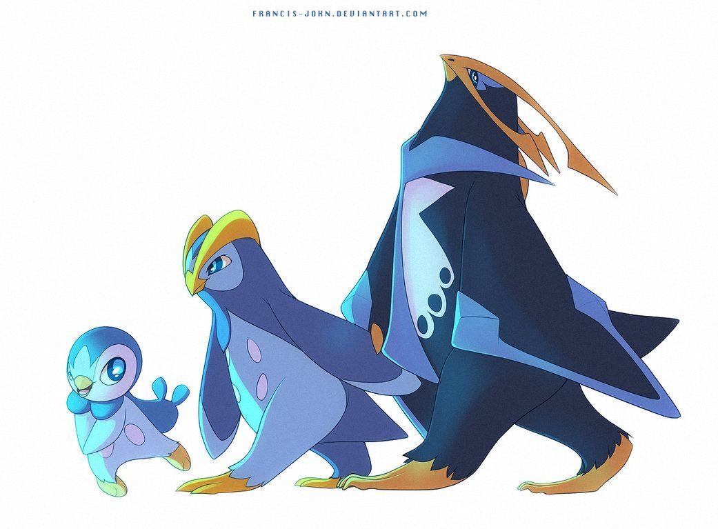 1050x770 Piplup Prinplup And Empoleon By Francis John, Desktop