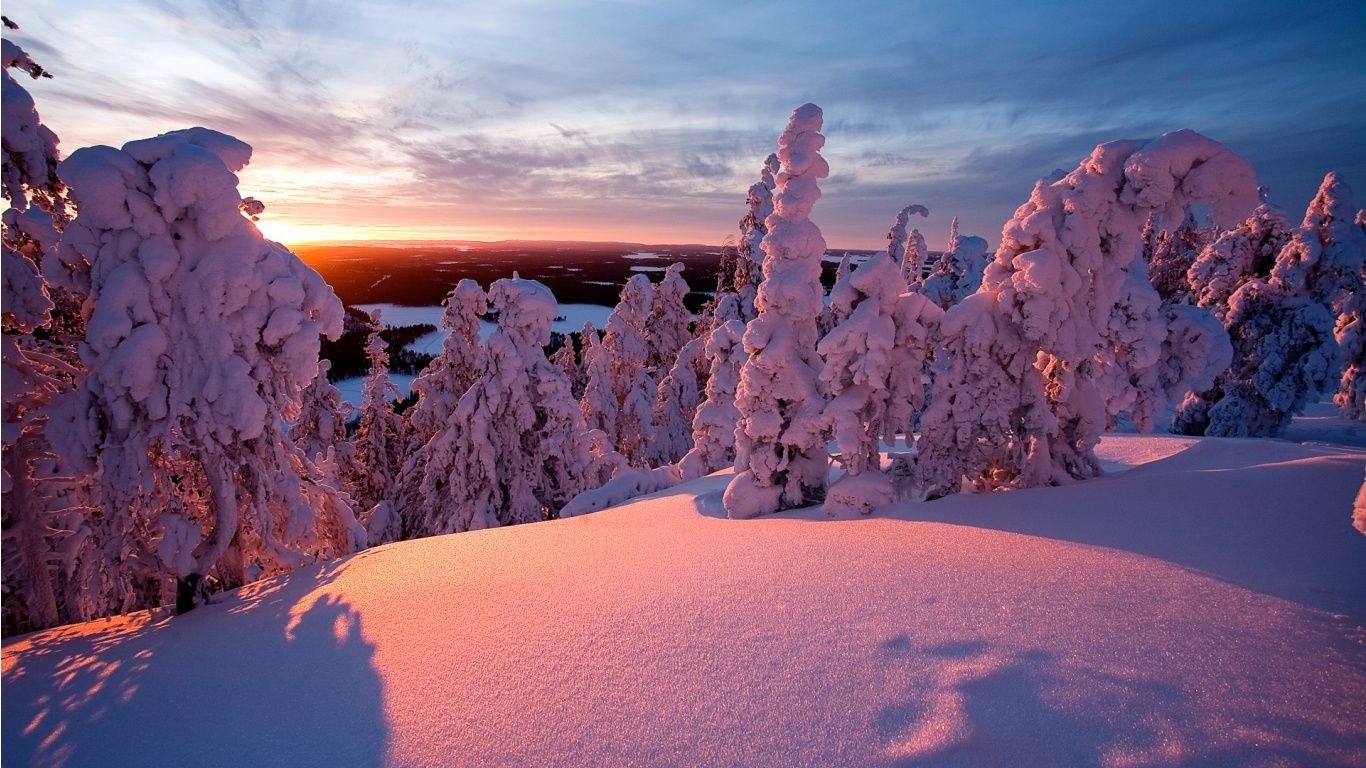 1370x770 Winter Landscape Wallpaperx768, Desktop