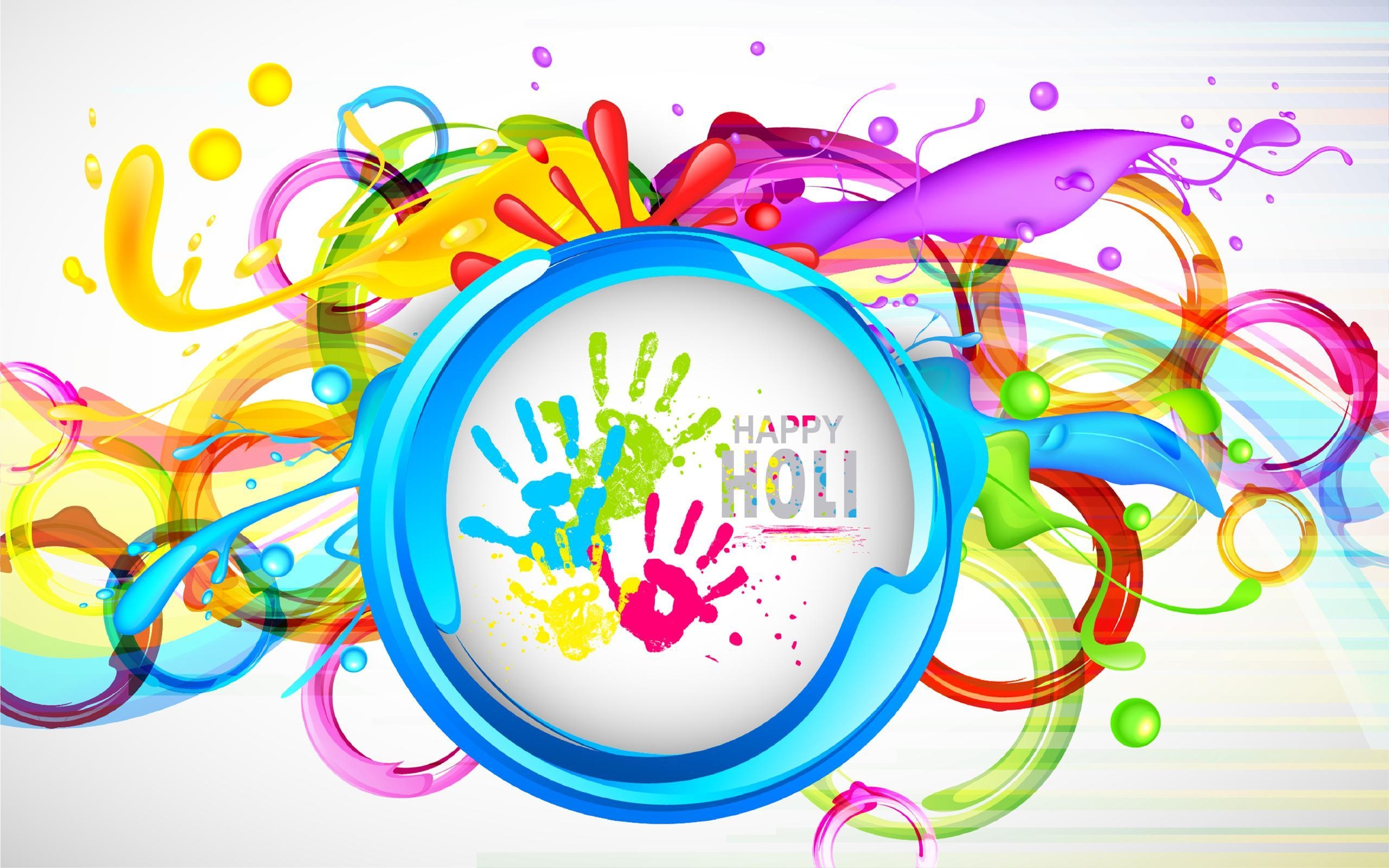 2560x1600 Happy Holi 2016 Wallpaper, Desktop