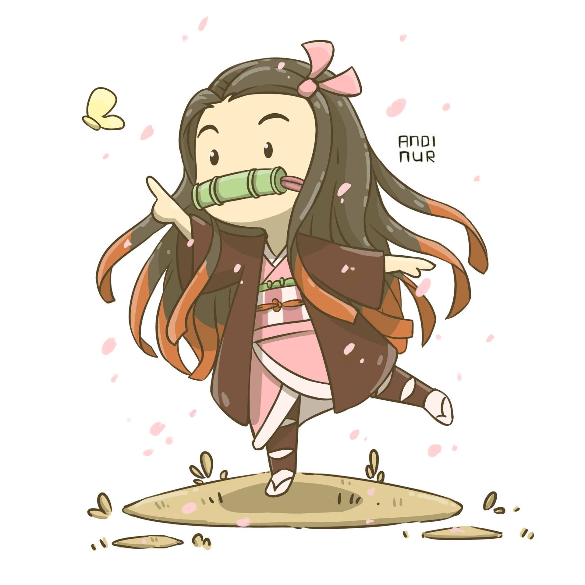 1920x1920 Nezuko Chibi, Andi Nuryanto, Phone