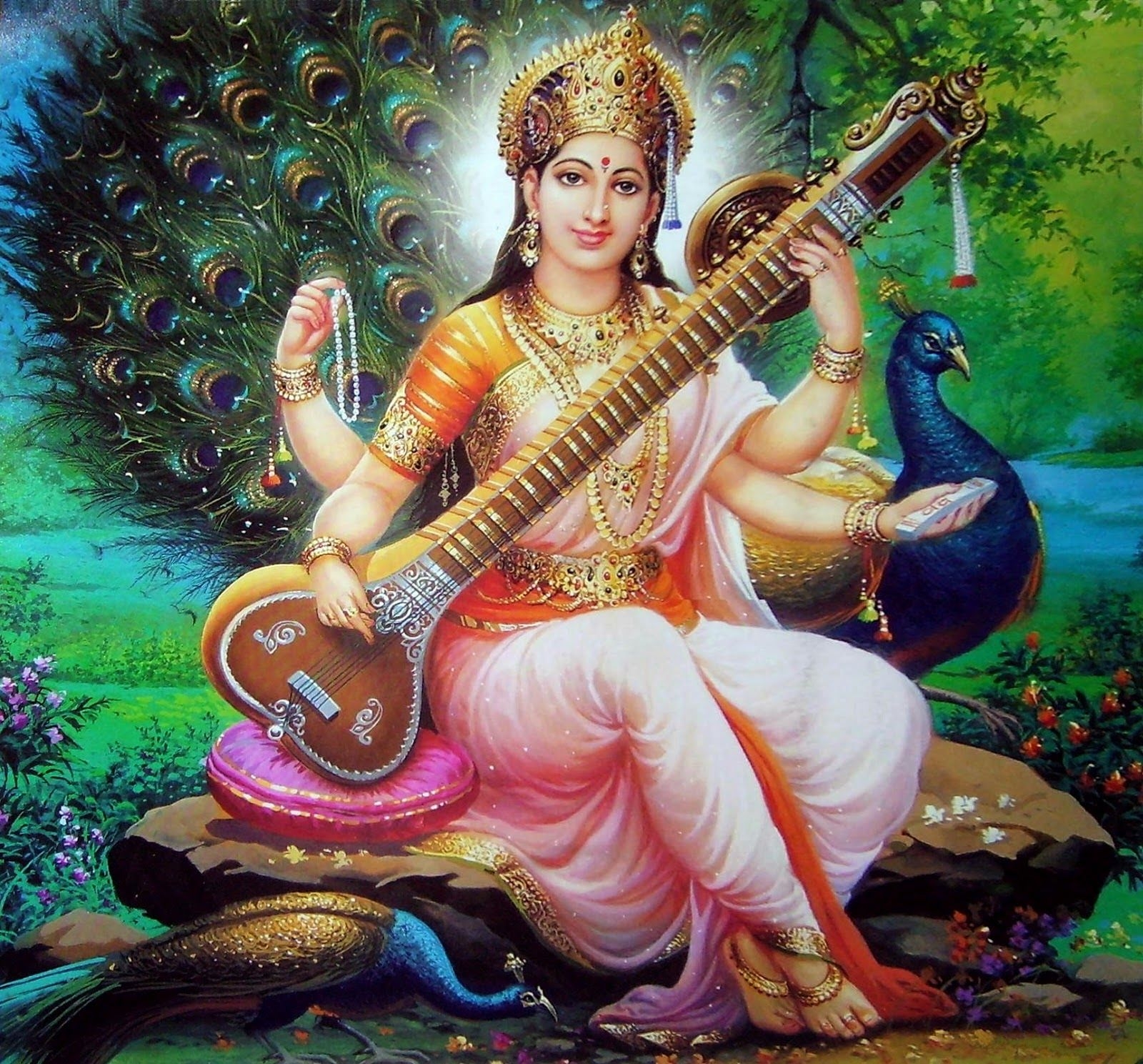 1600x1490 Gods Own Web: Goddess Saraswati HD Wallpaper. Lord Saraswati Image And Photo Download. Lord Saraswati Picture, Desktop