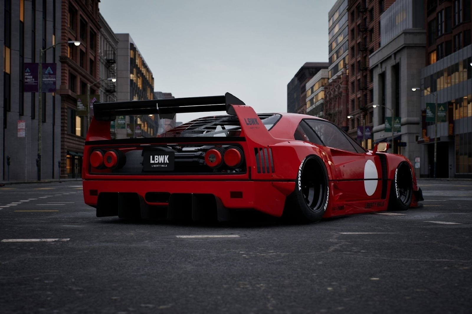 1600x1070 Liberty Walk Ferrari F40 Revealed Ahead Of Tokyo Auto Salon Debut, Desktop