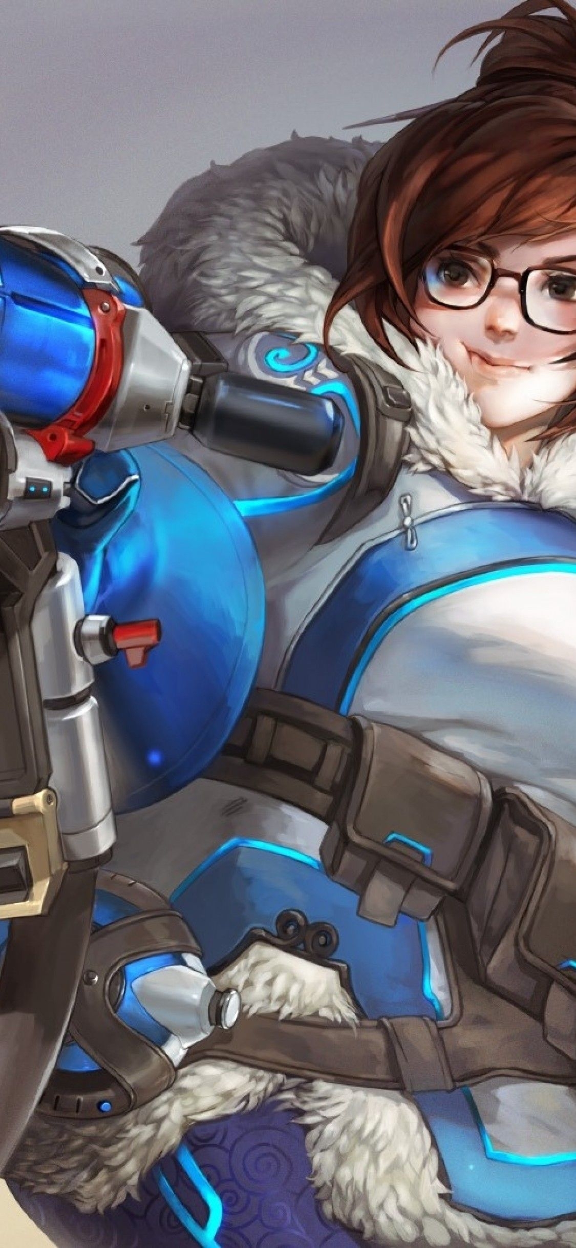 1130x2440 Download  Overwatch, Mei, Chubby Wallpaper for iPhone X, Phone