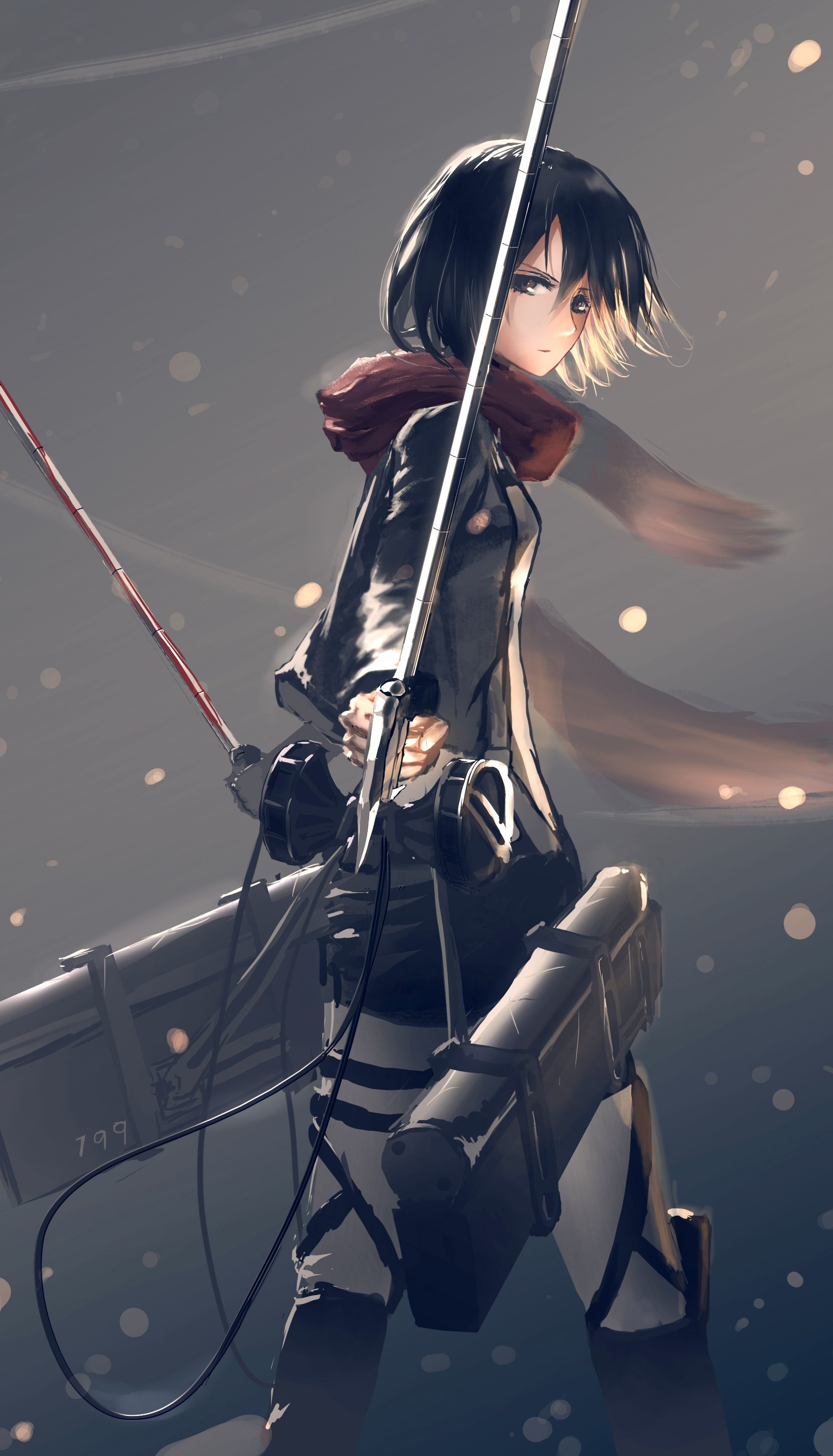 1980x3460 Mikasa Phone Wallpaper Free Mikasa Phone Background, Phone