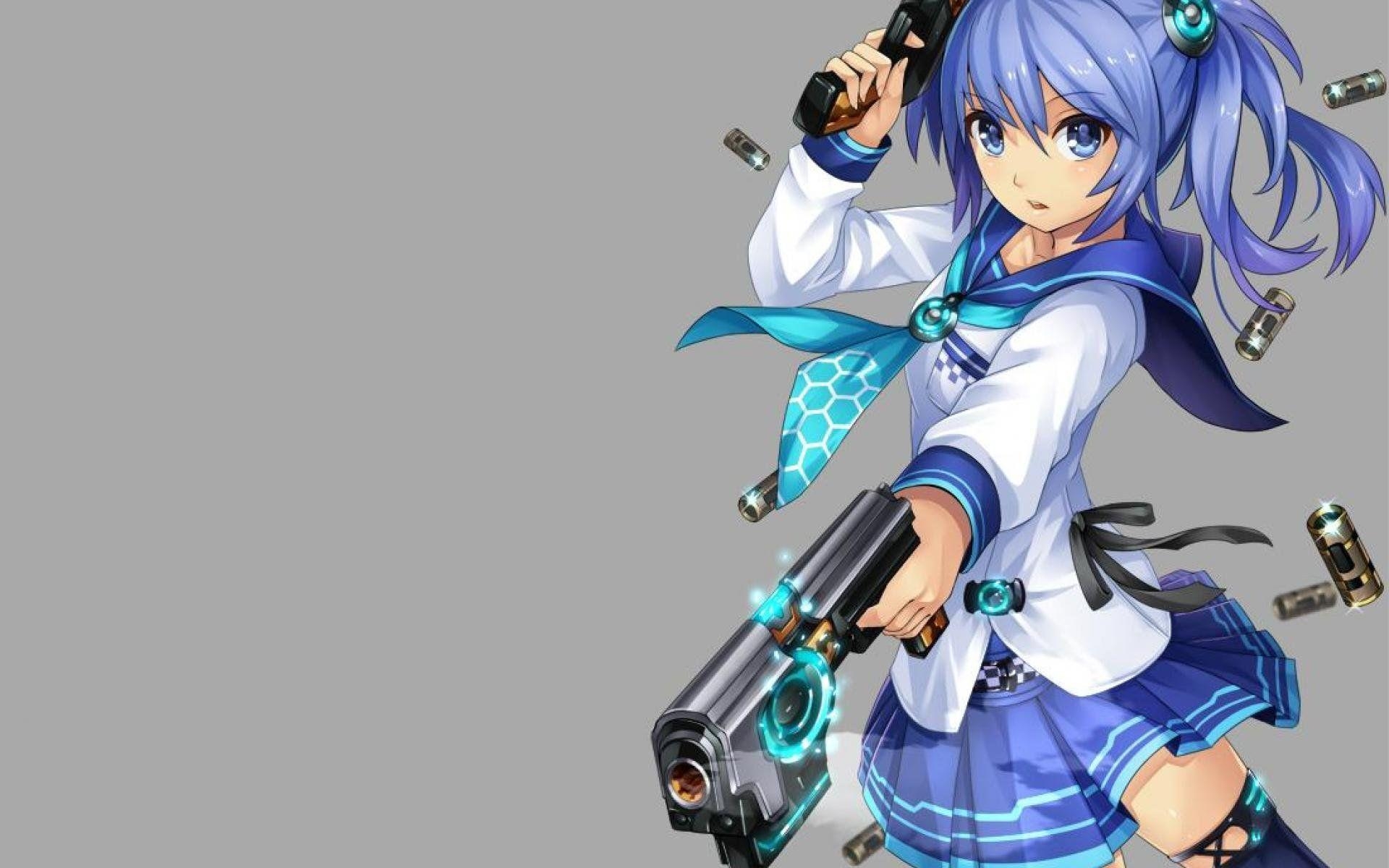 1920x1200 anime girls with guns wallpaper, Desktop