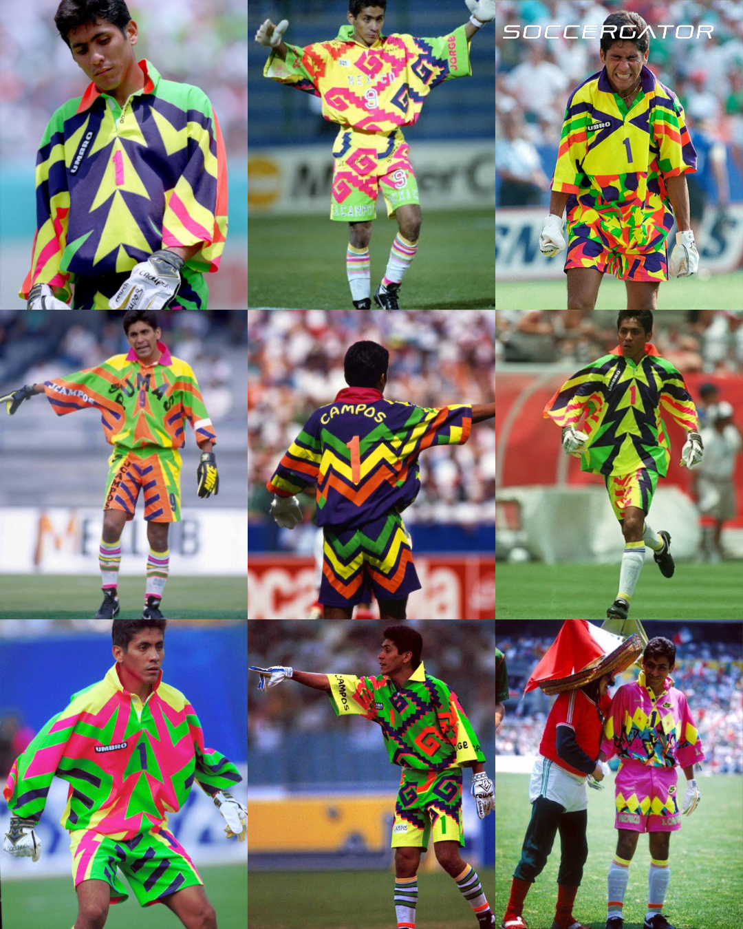 1080x1350 of the Best Goalkeeper Jerseys of All Time. Football jersey outfit, Goalkeeper, Legends football, Phone