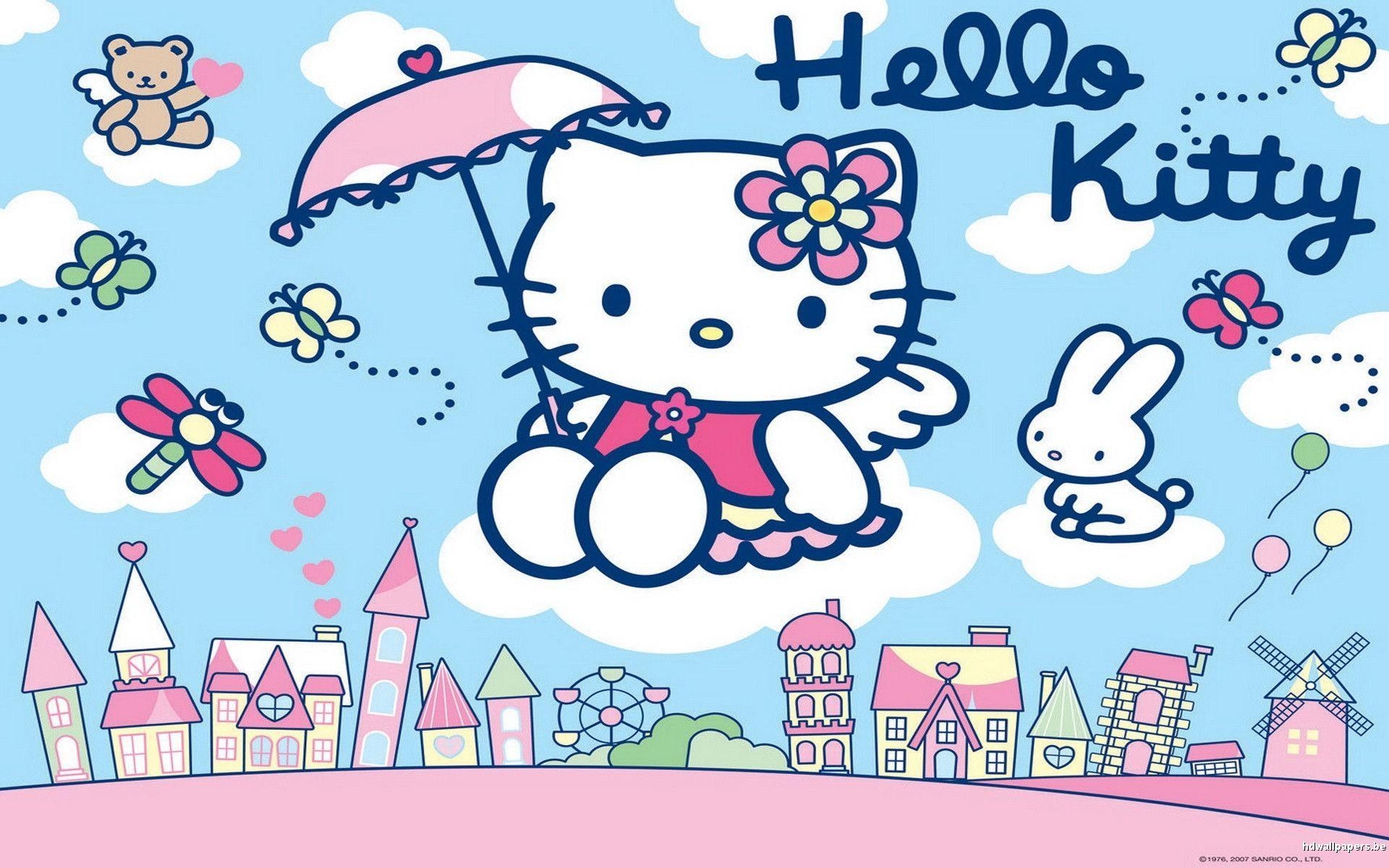 1920x1200 Free Purple Hello Kitty Wallpaper Desktop Background « Long, Desktop