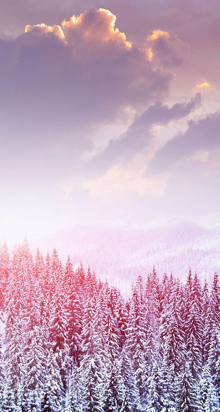 750x1400 Pink Snow Wallpaper Free Pink Snow Background, Phone