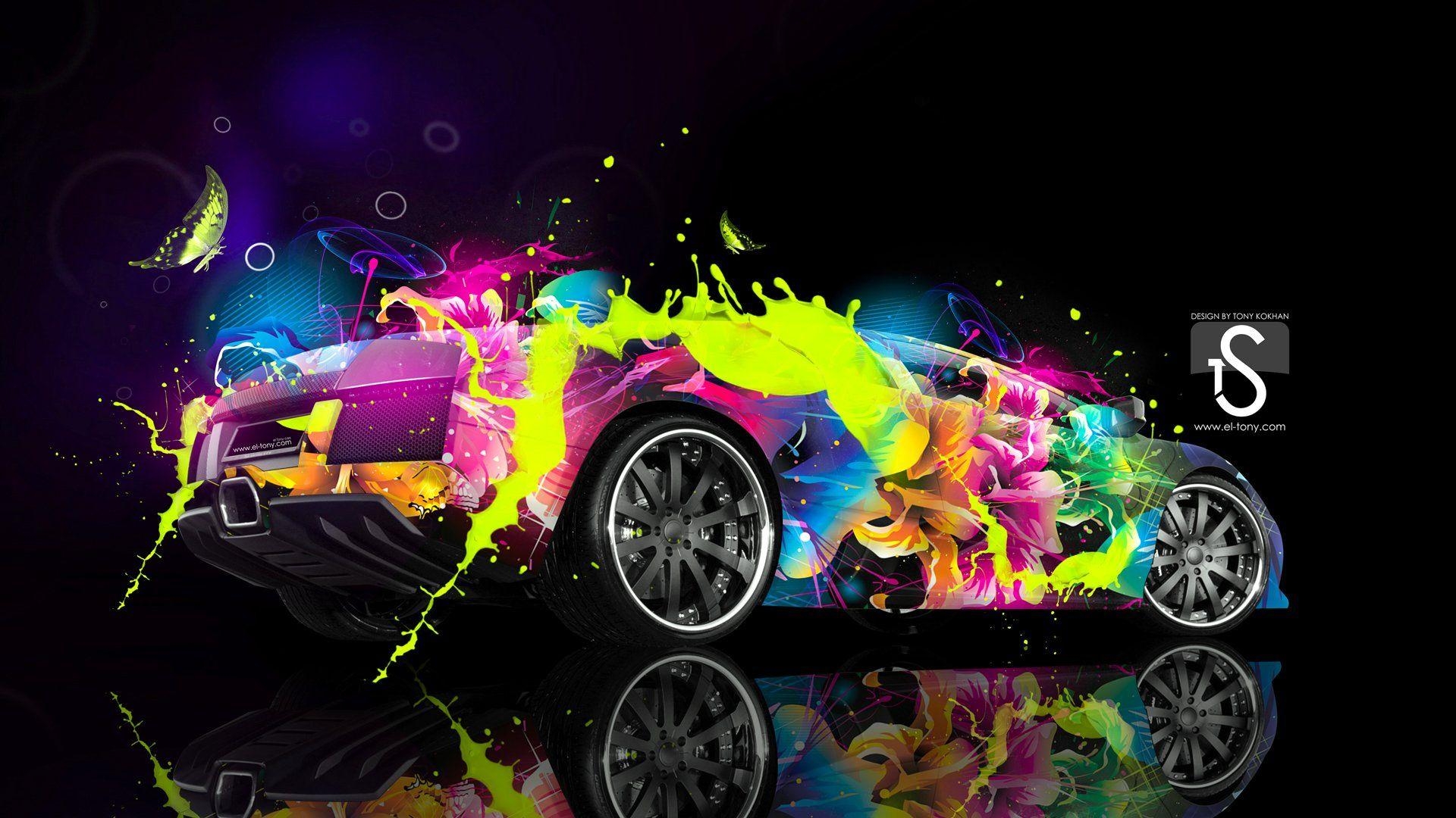 1920x1080 Colorful Lamborghini, Desktop