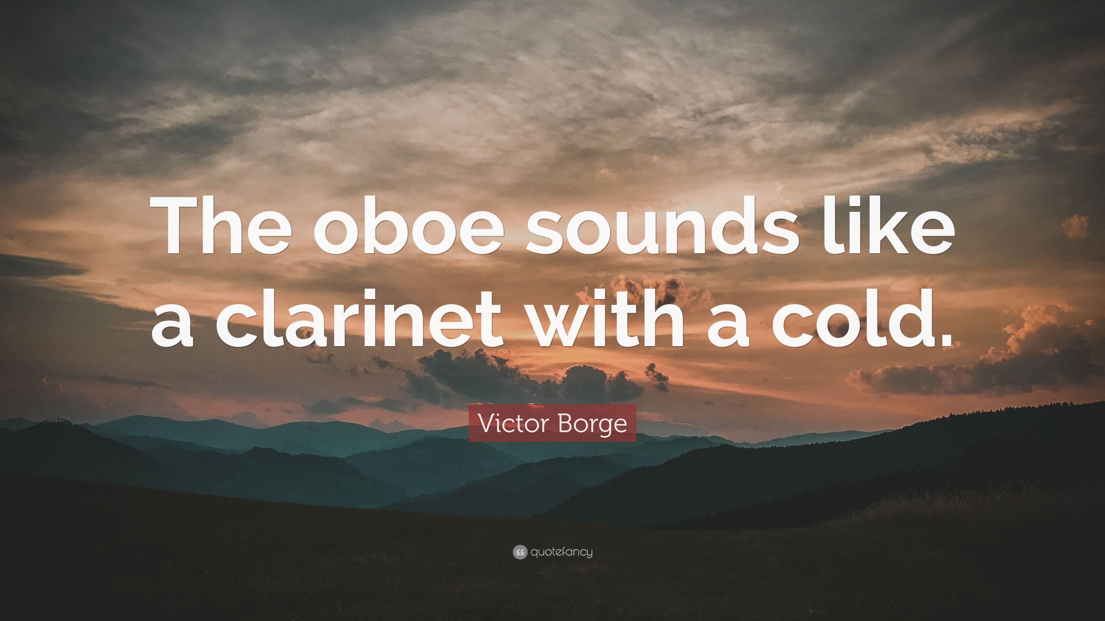 3840x2160 Victor Borge Quote: “The oboe sounds like a clarinet with a cold, Desktop