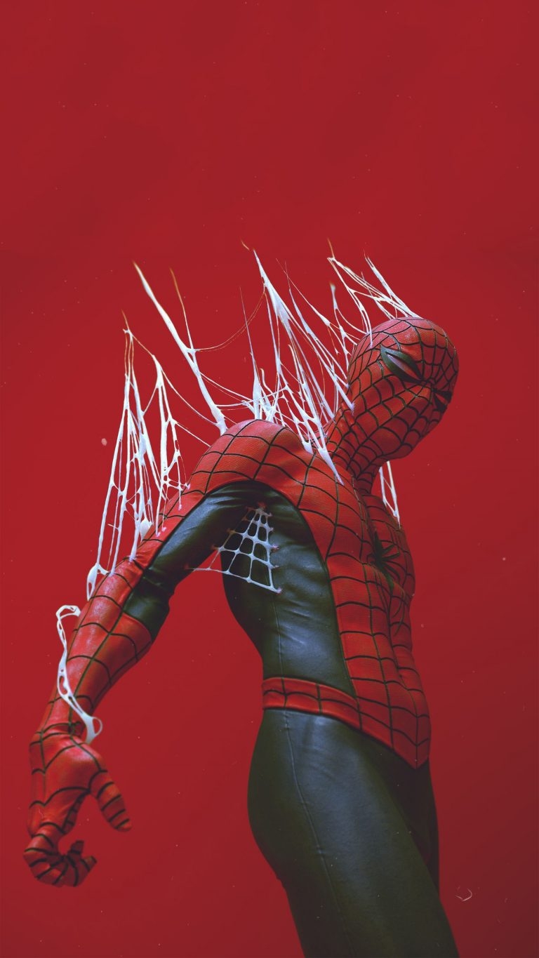 770x1370 Red Spider Man Wallpaper, Phone