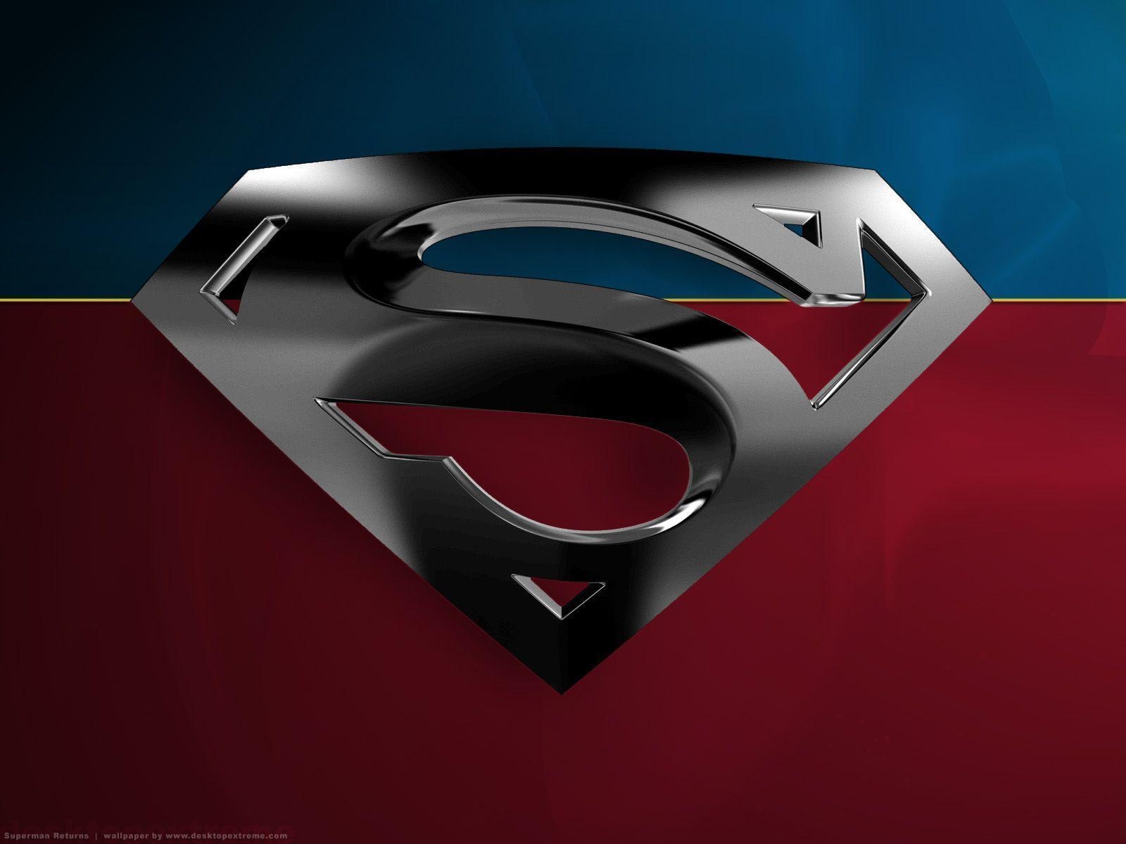 1600x1200 Superman Logo Wallpaper 3D, Desktop