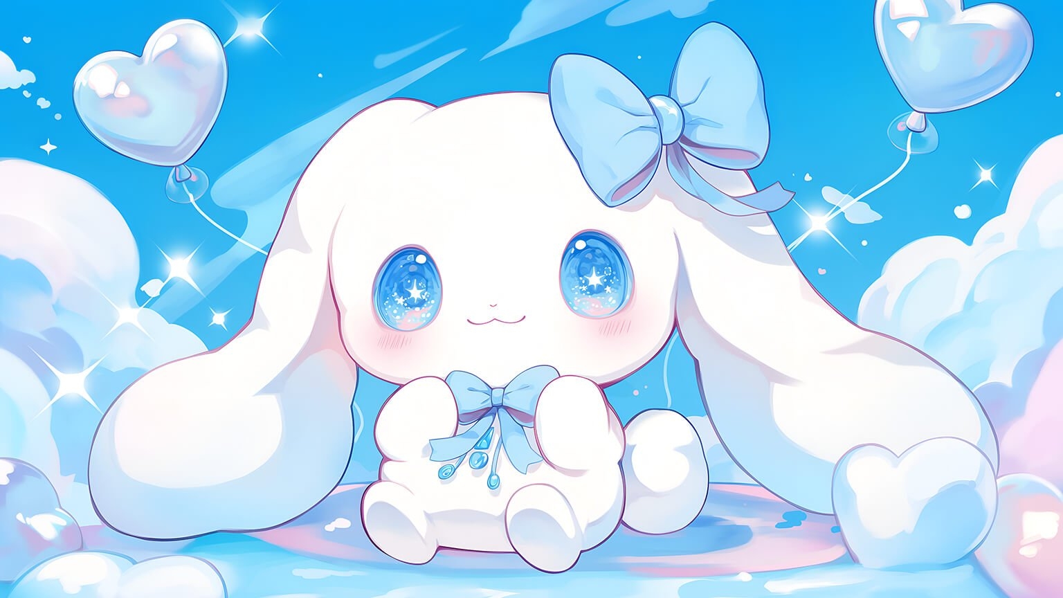 1540x870 Sanrio Cute Cinnamoroll Blue Desktop, Desktop