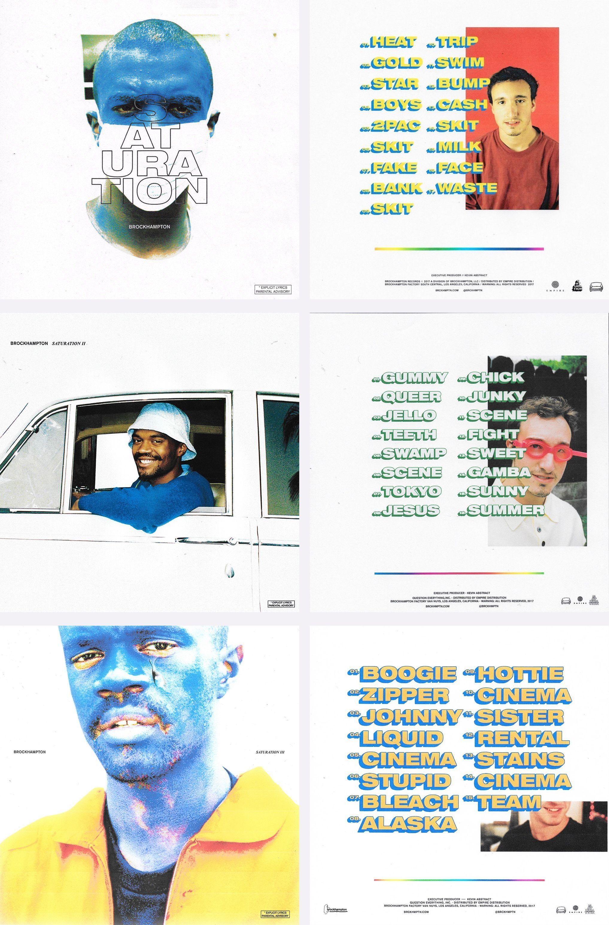 2040x3090 BROCKHAMPTON SATURATION ALBUM FRONT BACK COVERS. JUNKY, Phone