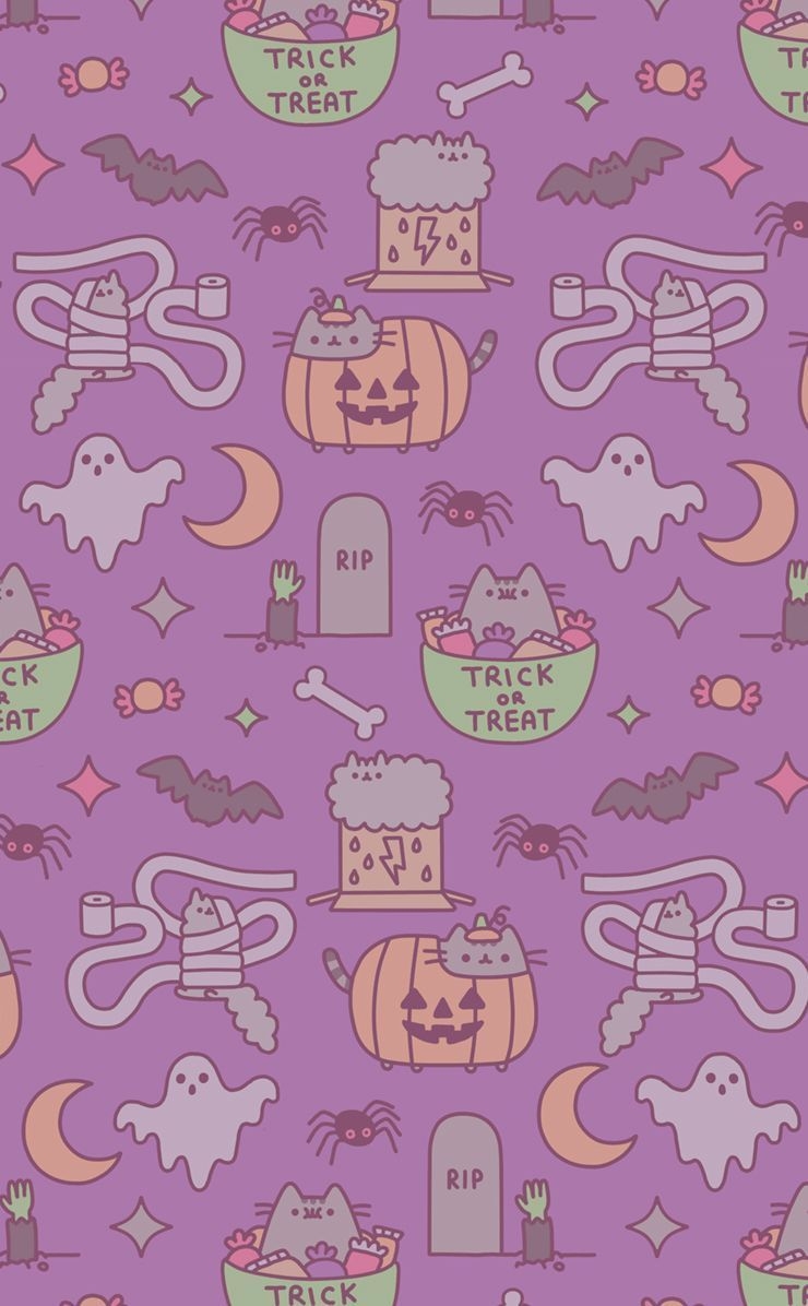 740x1200 Pusheen Halloween Wallpaper Free Pusheen Halloween Background, Phone