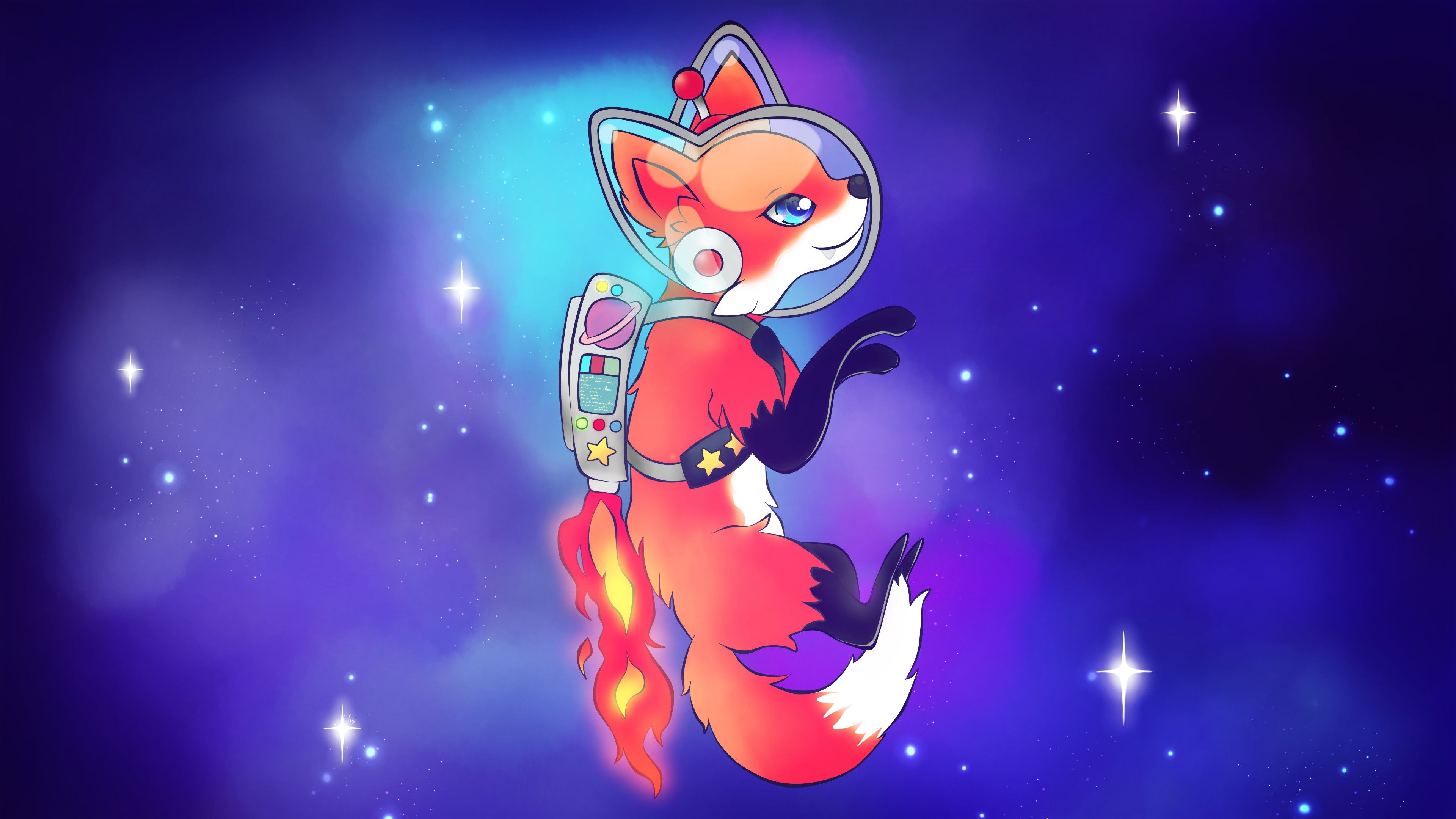 3840x2160 Kawaii Fox Wallpaper, Desktop