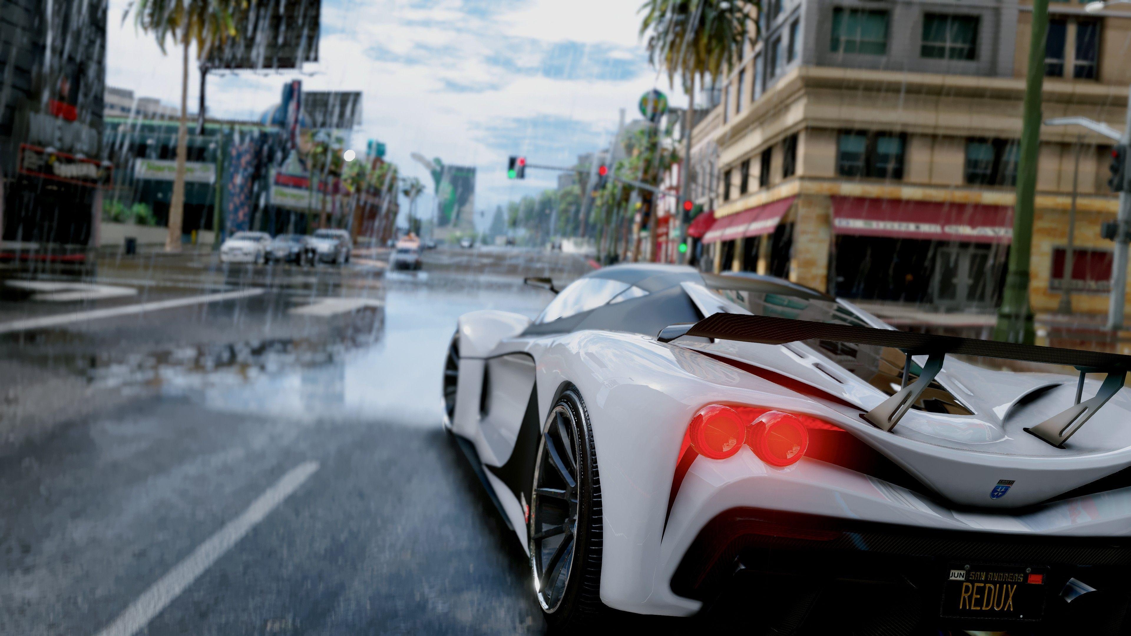 3840x2160 Wallpaper, Grand Theft Auto V, sports car, Grand Theft Auto, Desktop