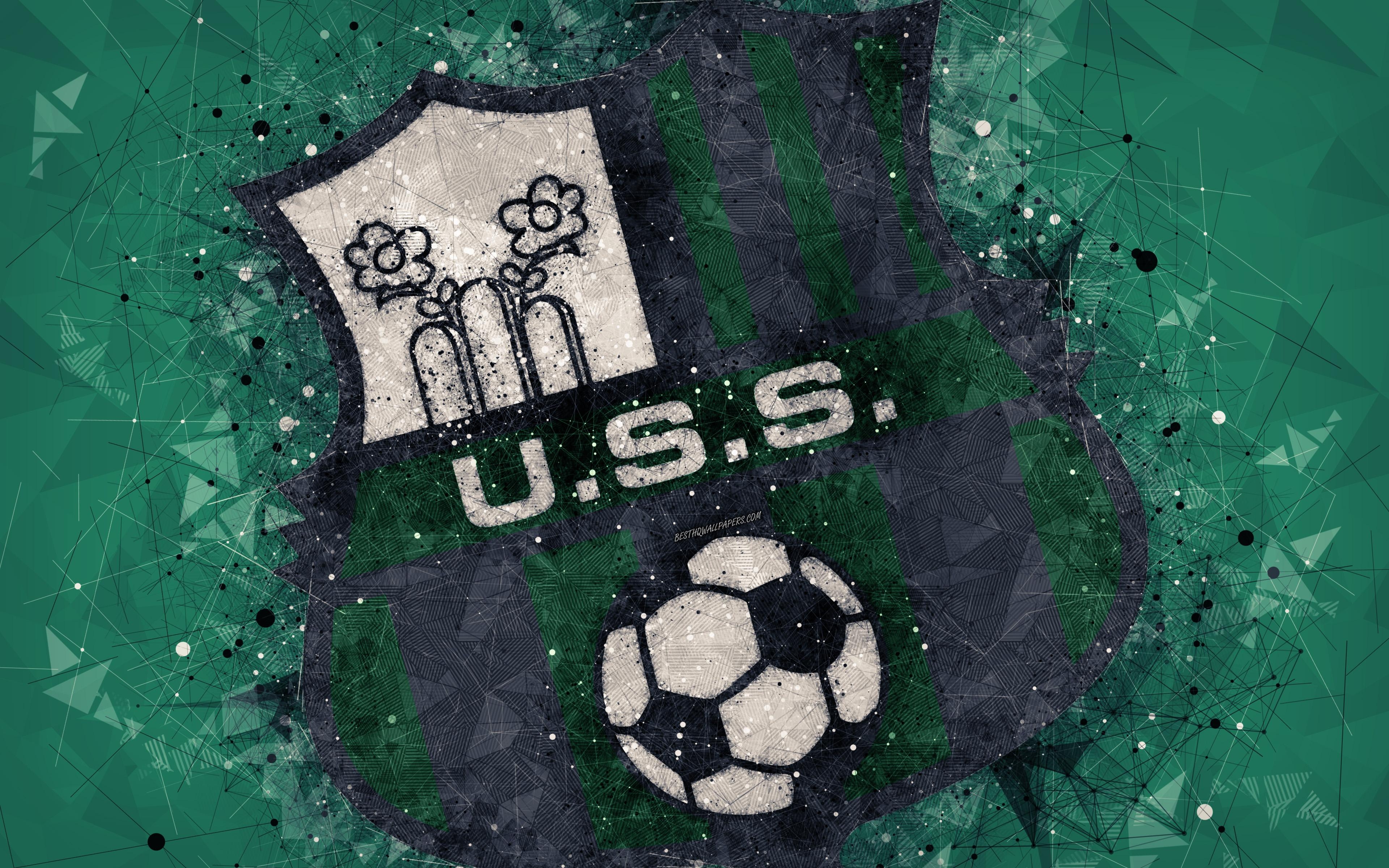 3840x2400 Download wallpaper Sassuolo FC, 4k, Italian football club, creative, Desktop