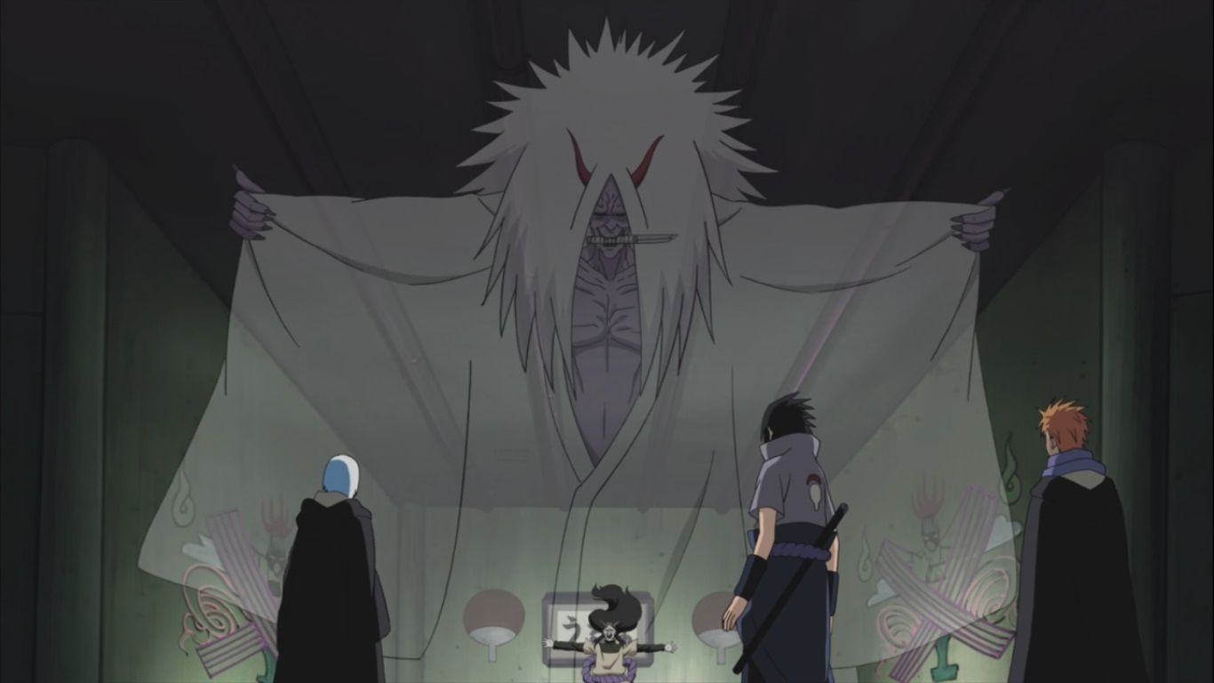 1370x770 Shinigami appears above Orochimaru.dailyanimeart.com, Desktop