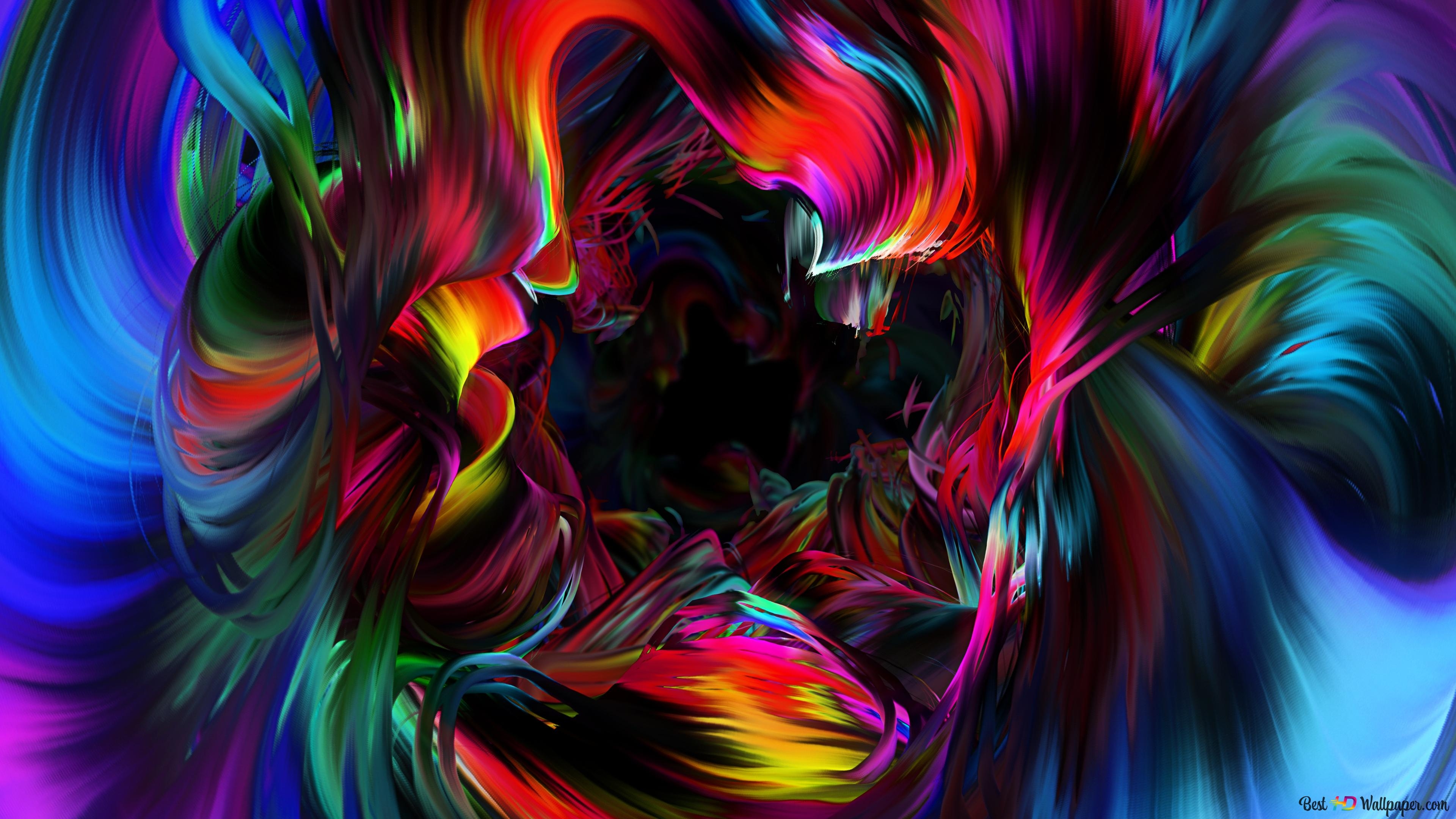 3840x2160 Vibrant abstract art 4K wallpaper download, Desktop