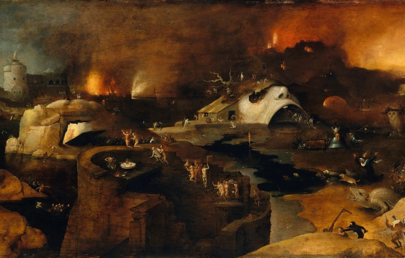 1340x850 Wallpaper Hieronymus BOSCH, The Descent Of Christ Into Hell, 1550 1560 Image For Desktop, Section живопись, Desktop