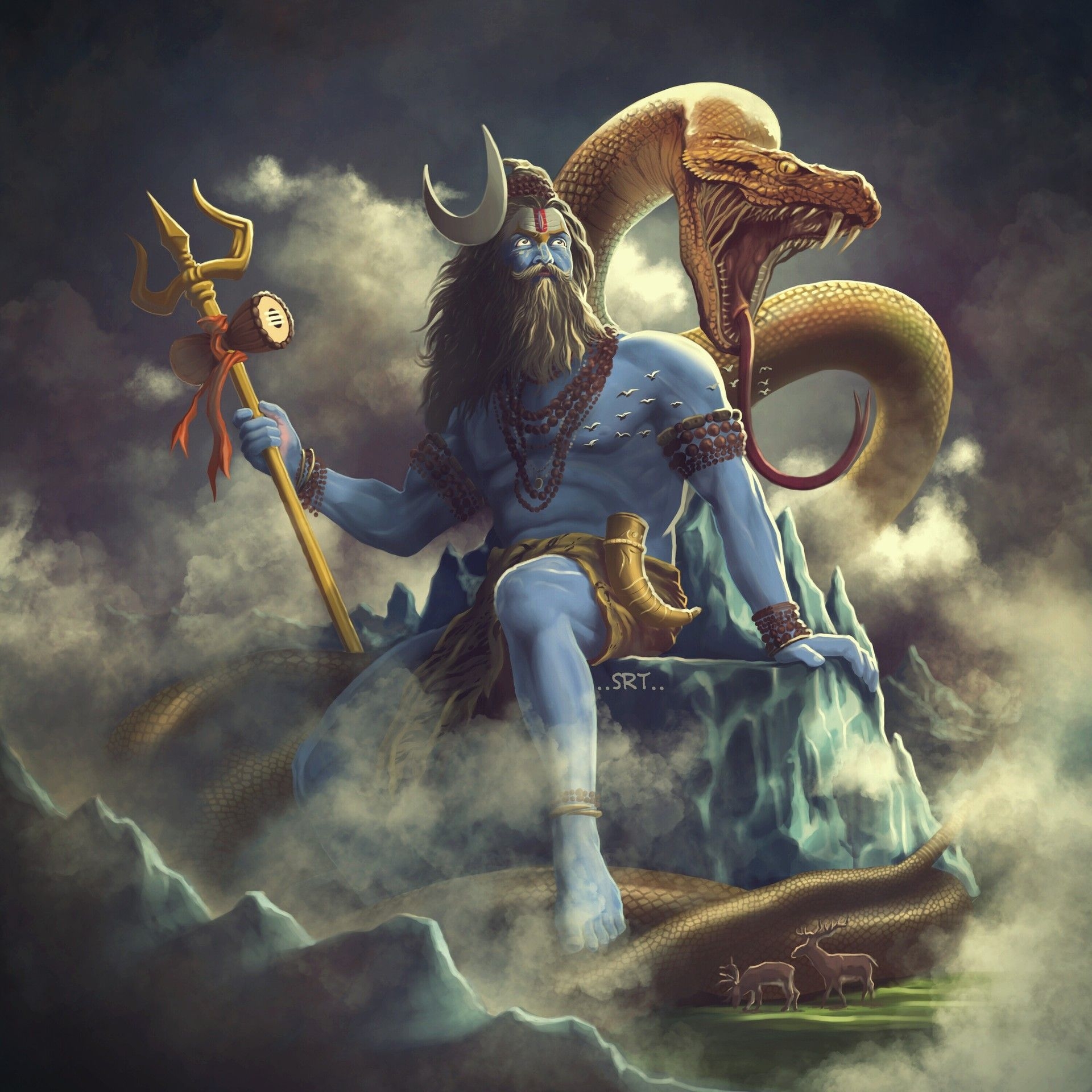 1920x1920 concept ipad pro procreate. Aghori shiva, Shiva, Lord shiva HD image, Phone