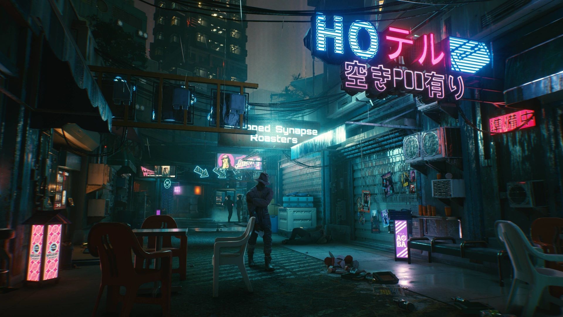 1920x1080 Desktop wallpaper night of city, video game, cyberpunk HD image, picture, background, bd7ff7, Desktop