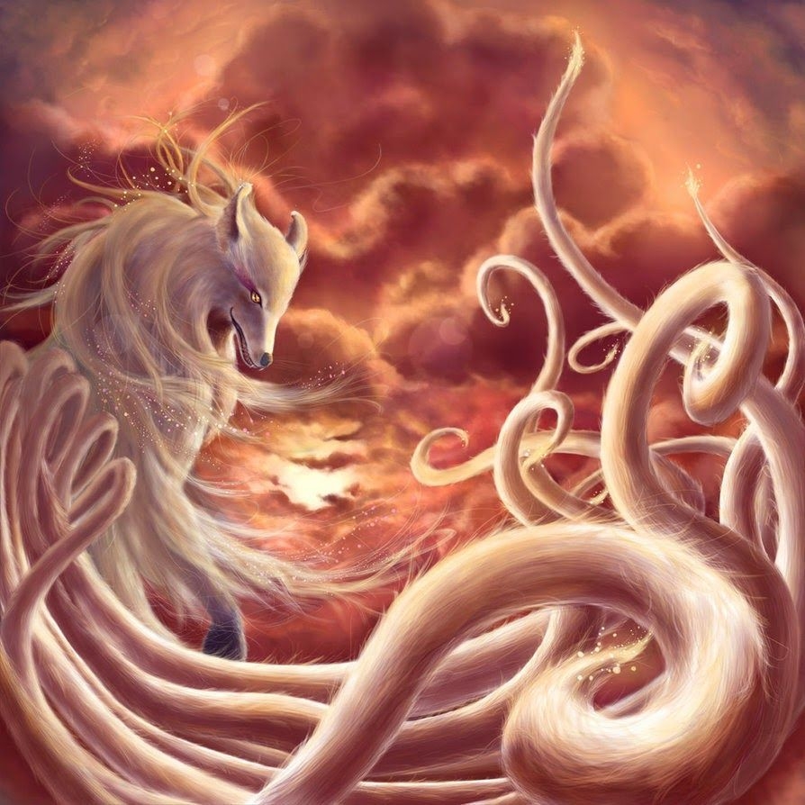 900x900 Nine Tailed Fox Japanese Myth Creature.com, Phone