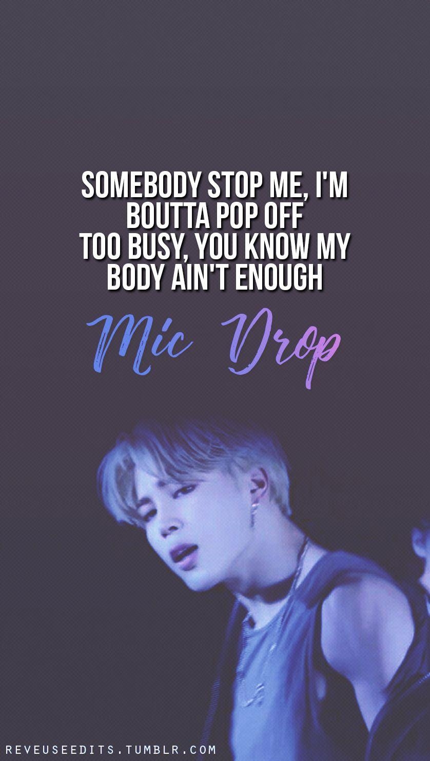 840x1490 BTS #JIMIN #MICDROP. Bts lyric, Bts jimin, Bts wallpaper, Phone