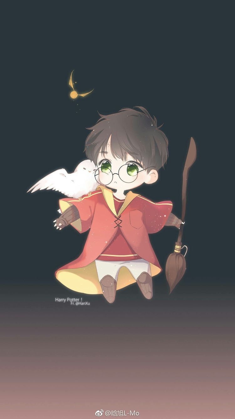 750x1340 Cute Harry Potter Fan Art Wallpaper, Phone