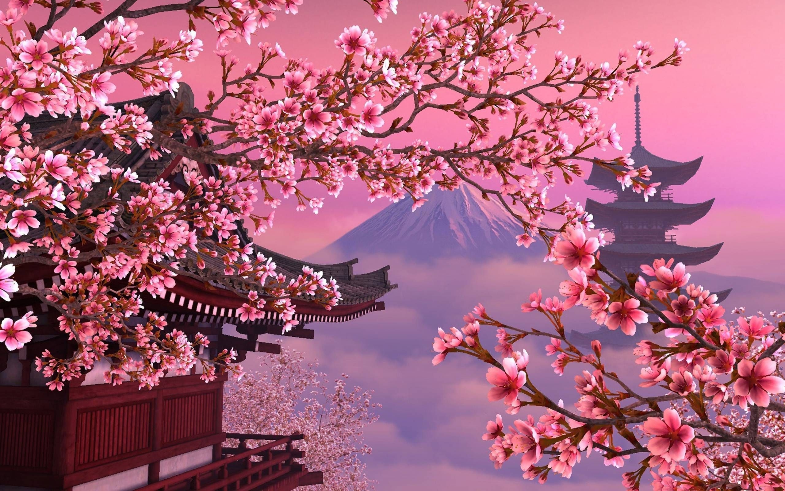 2560x1600 (2560×1600). Aesthetic desktop wallpaper, Cherry blossom wallpaper, Scenery wallpaper, Desktop