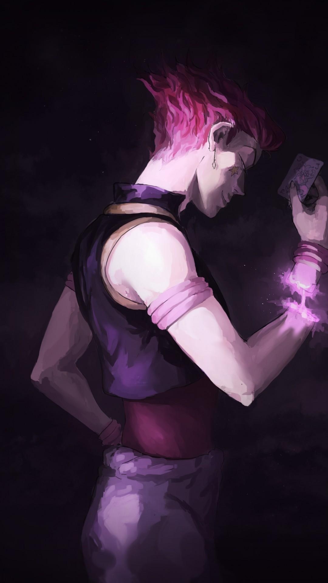 1080x1920 Download  Hunter X Hunter, Hisoka Morow, Card, Smirk, Phone