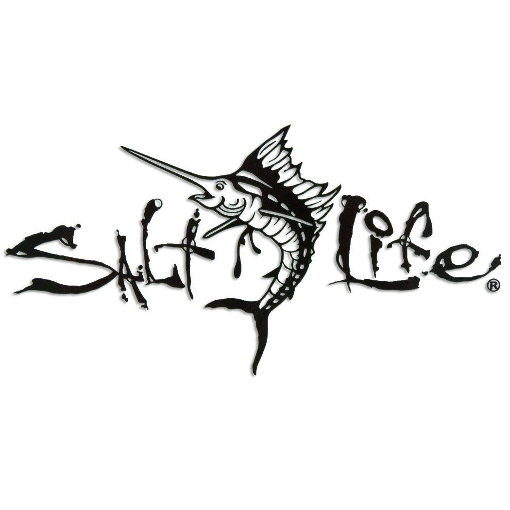 1050x1050 Black 12 Salt Life Signature Marlin Decal. Salt Life, Phone