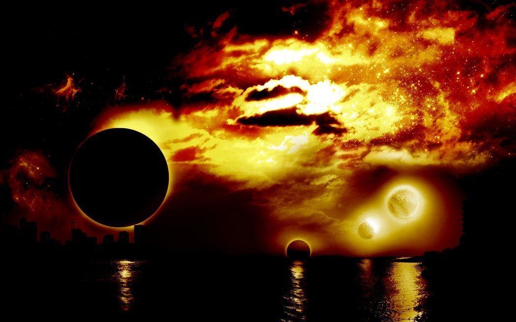 1050x660 Wallpaper Solar Eclipse High Res, Desktop