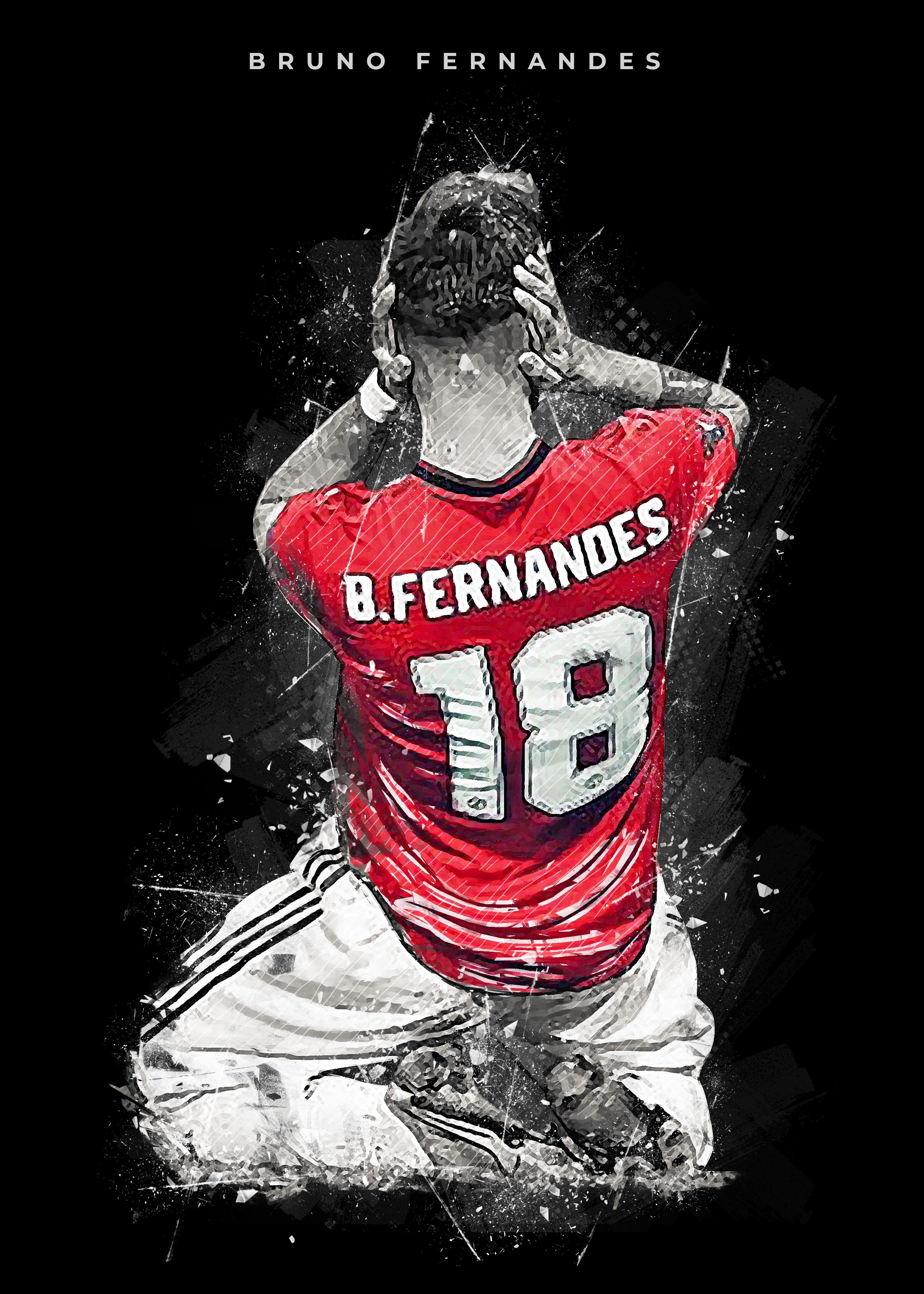 2900x4060 Bruno Fernandes' Poster Print by.com, Phone