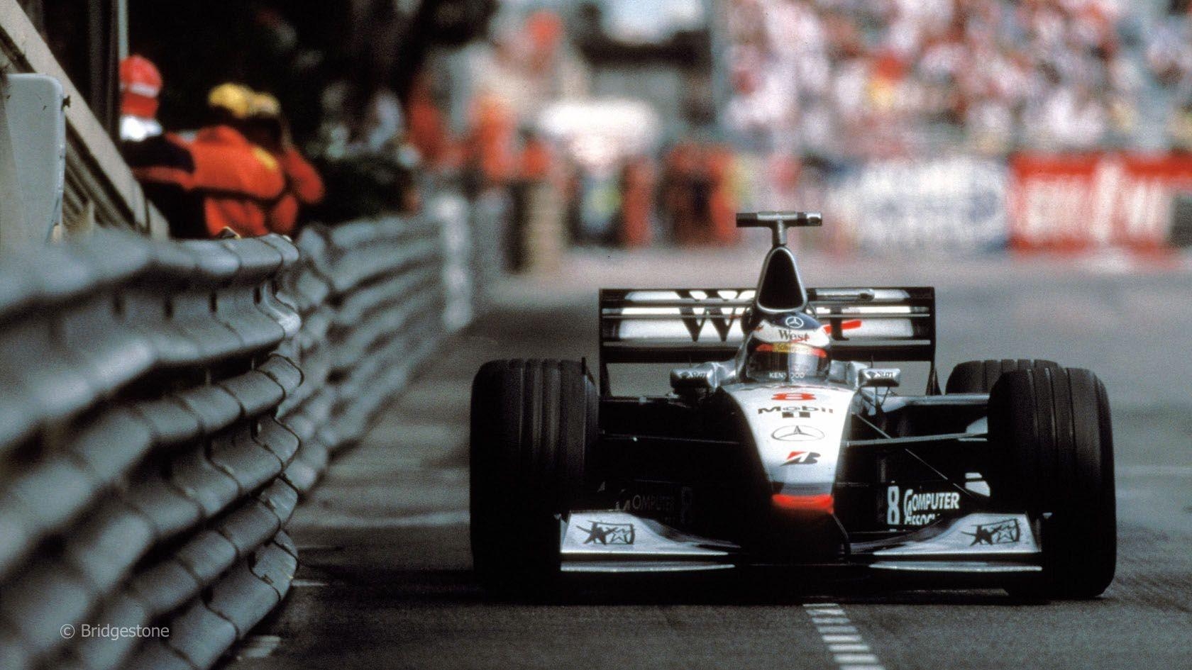 1680x950 Mika Häkkinen In His McLaren MP4 13 (Monaco, 1998), Desktop