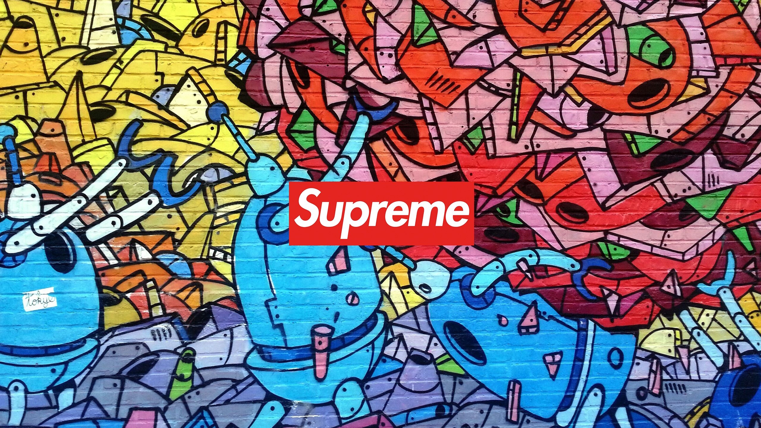 2560x1440 Supreme Graffiti Wallpaper, Desktop