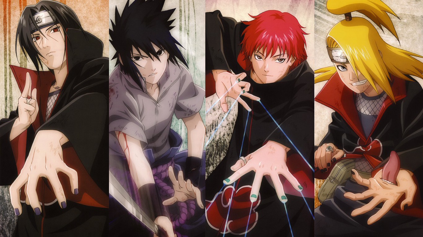 1370x770 Naruto Wallpaper Akatsuki 7 High Definition Widescreen Wallpaper Pc Akatsuki HD Wallpaper, Desktop